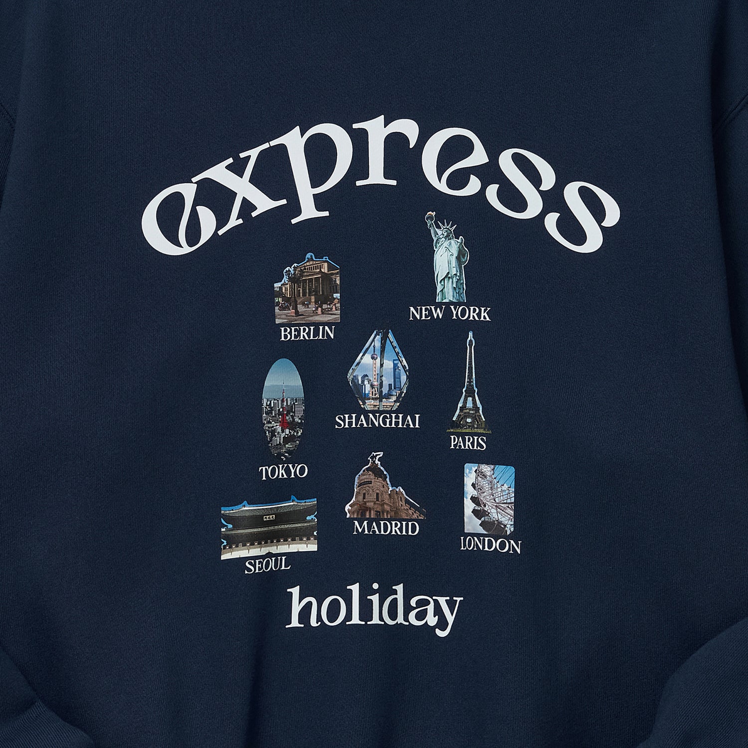 Express Holiday Global Citizen Sweatshirt_Navy