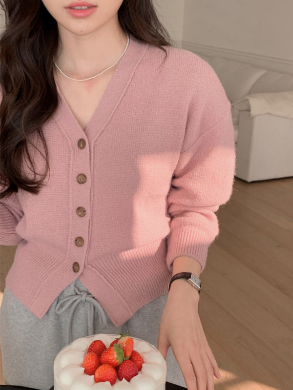 Alpaca Wool Knit Cardigan (4color)