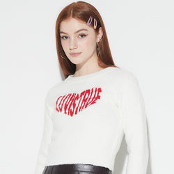 OW HEART LOGO KNIT (IVORY)