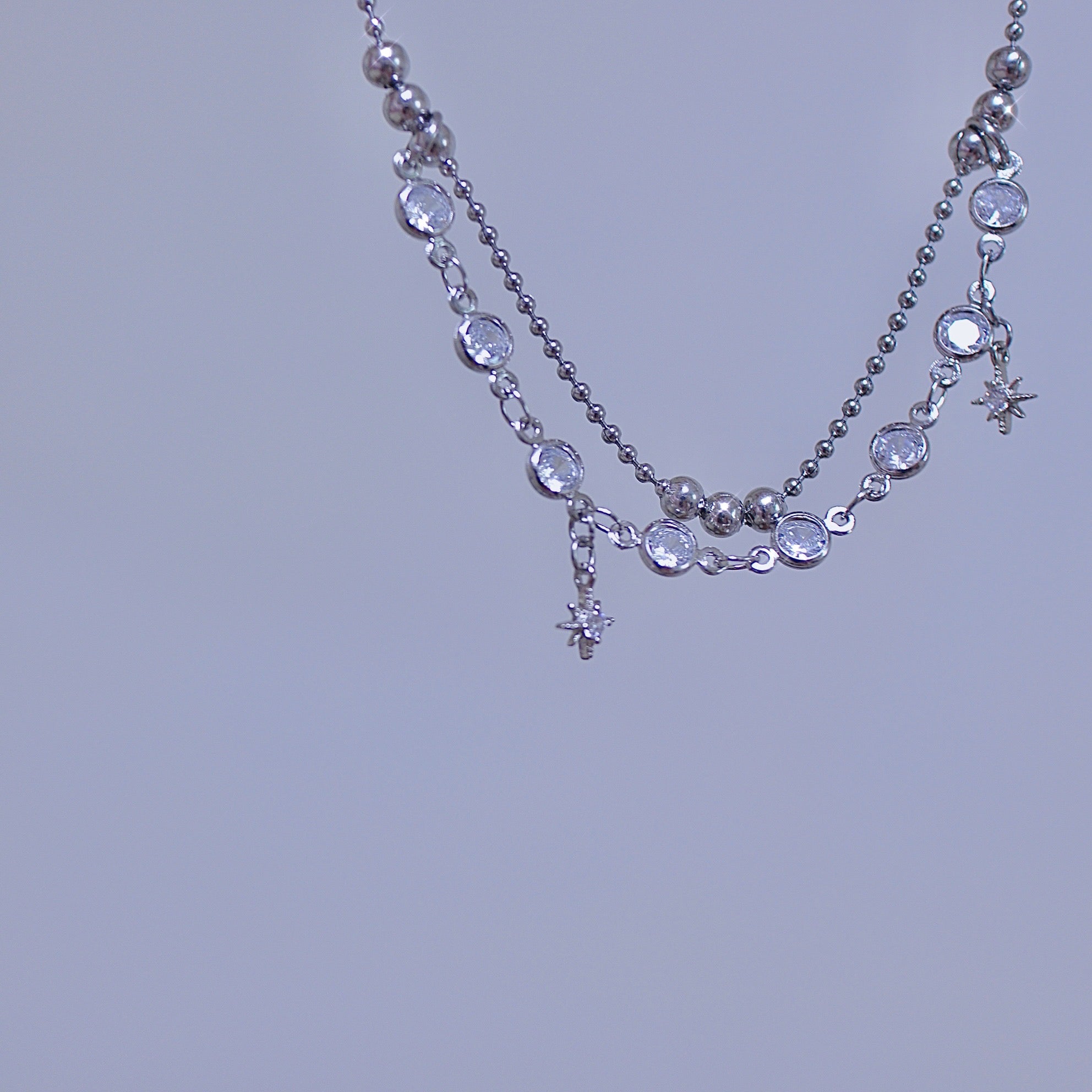 Starlight Cubic Ball Chain Choker