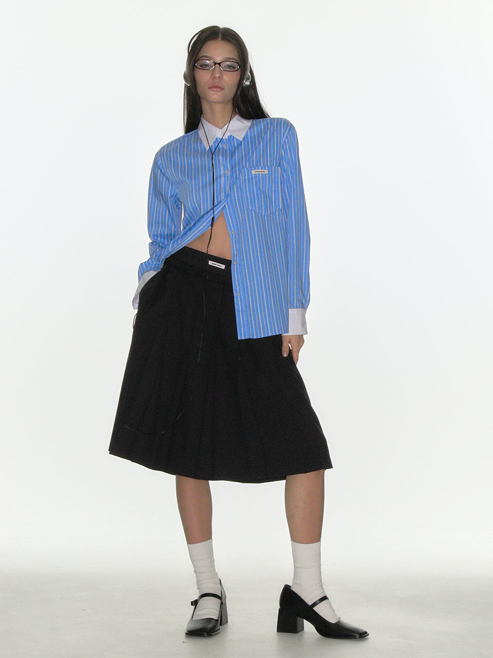 STRIPED POCKET SHIRT_BLUE