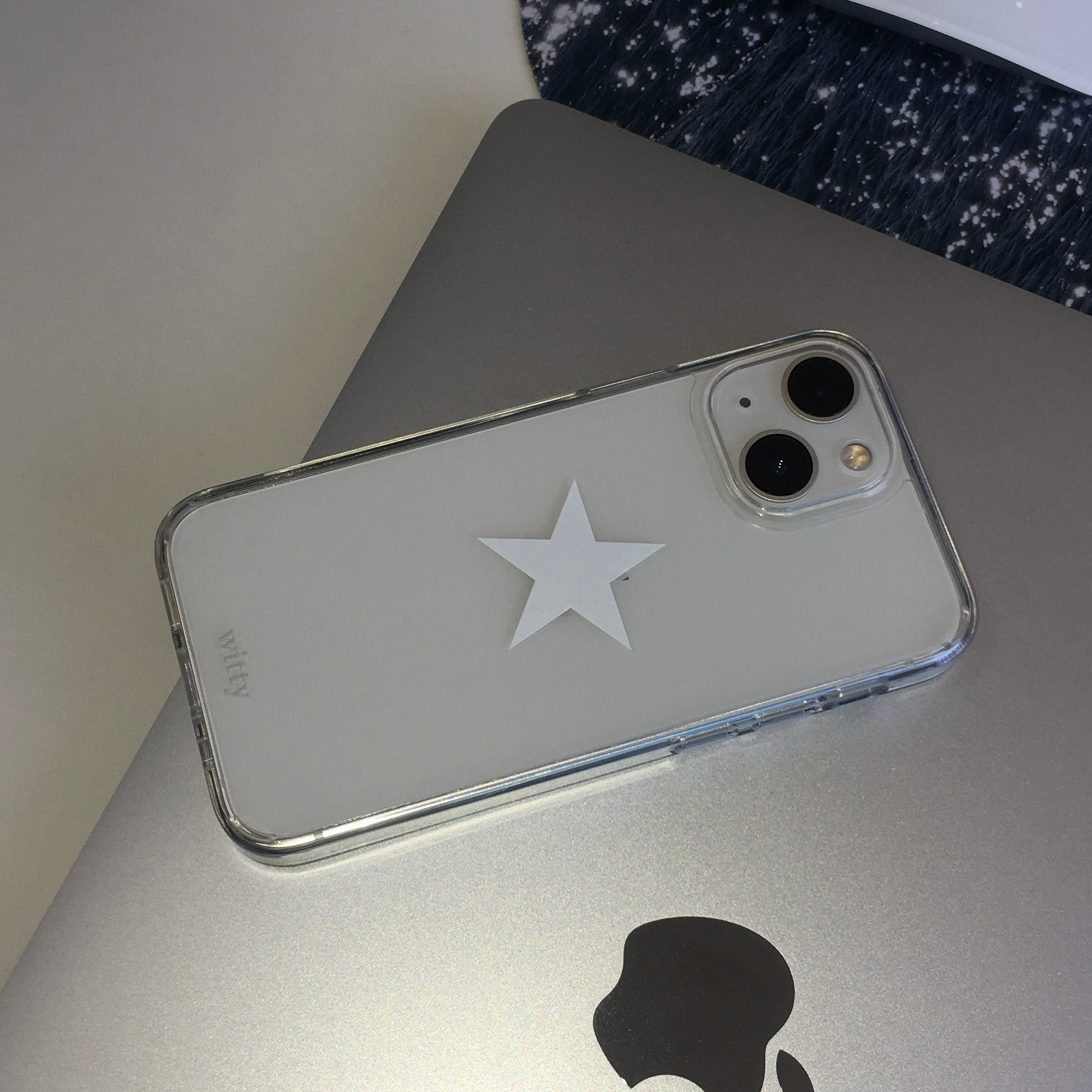 witty star phone case (white)