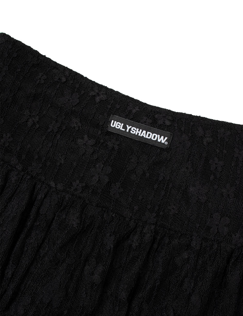 LACE FRILL SKIRT PANTS(BLACK)