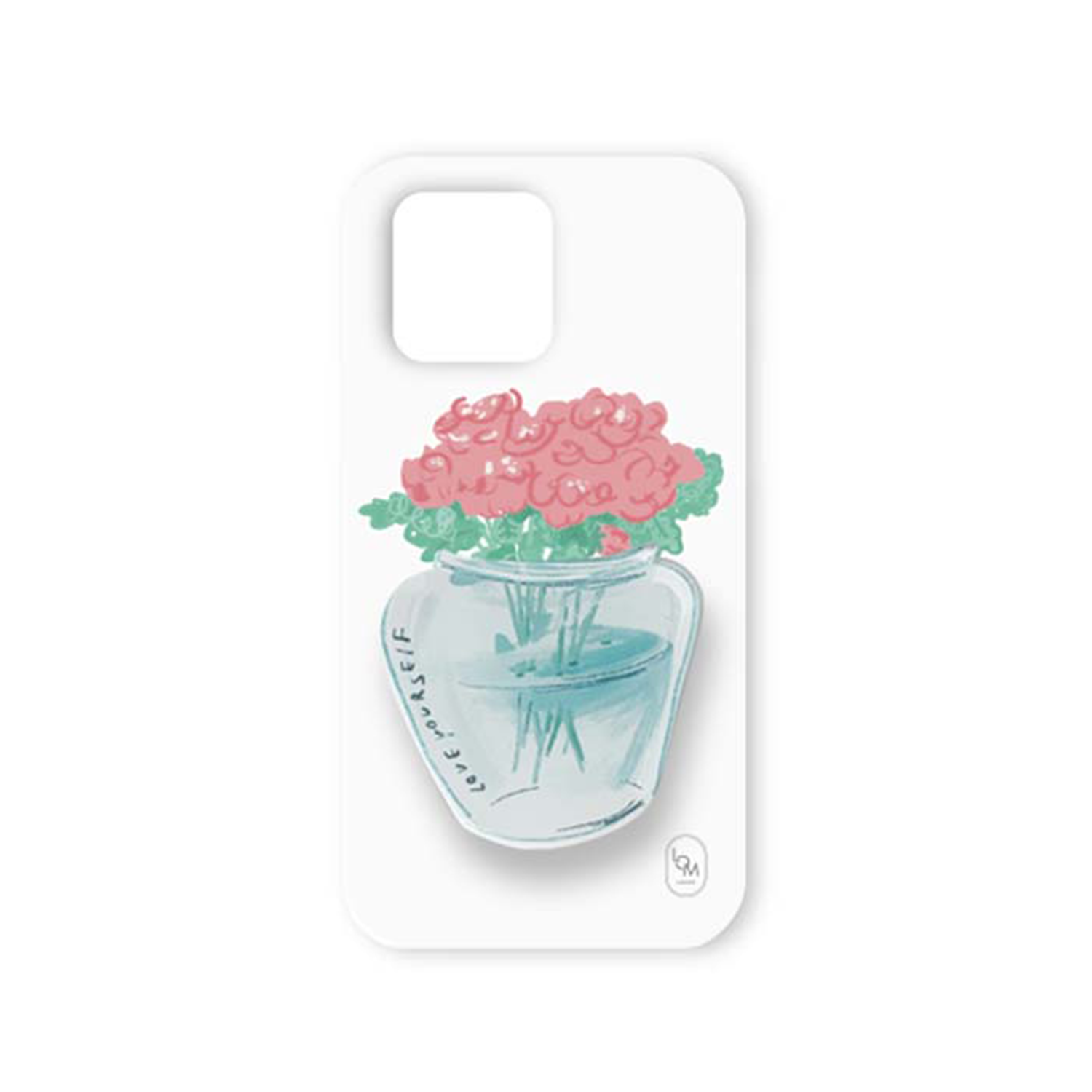 [SET] Bouquet series : Rose phone case + grip tok