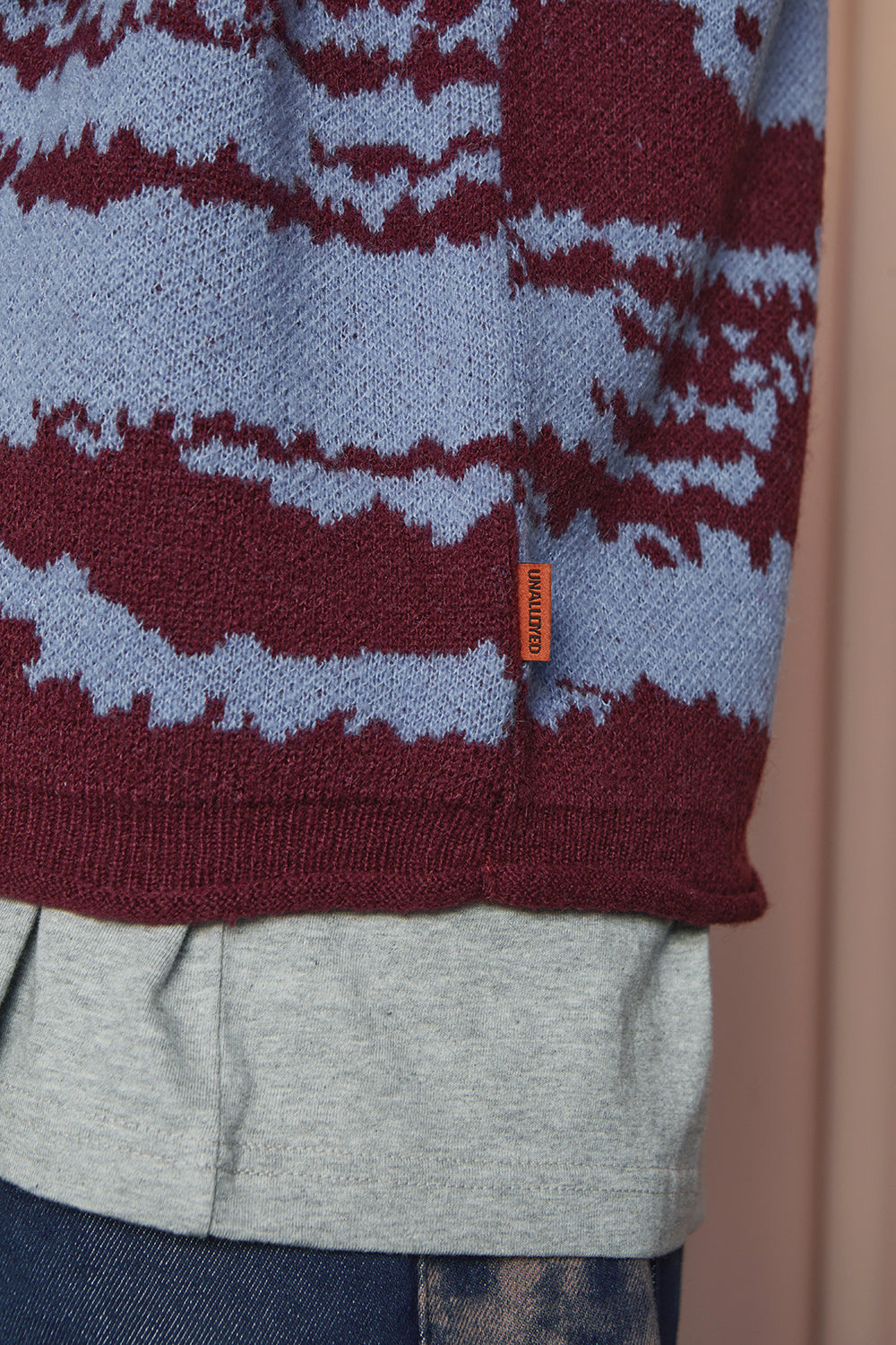 NOTE STAR KNIT / BURGUNDY