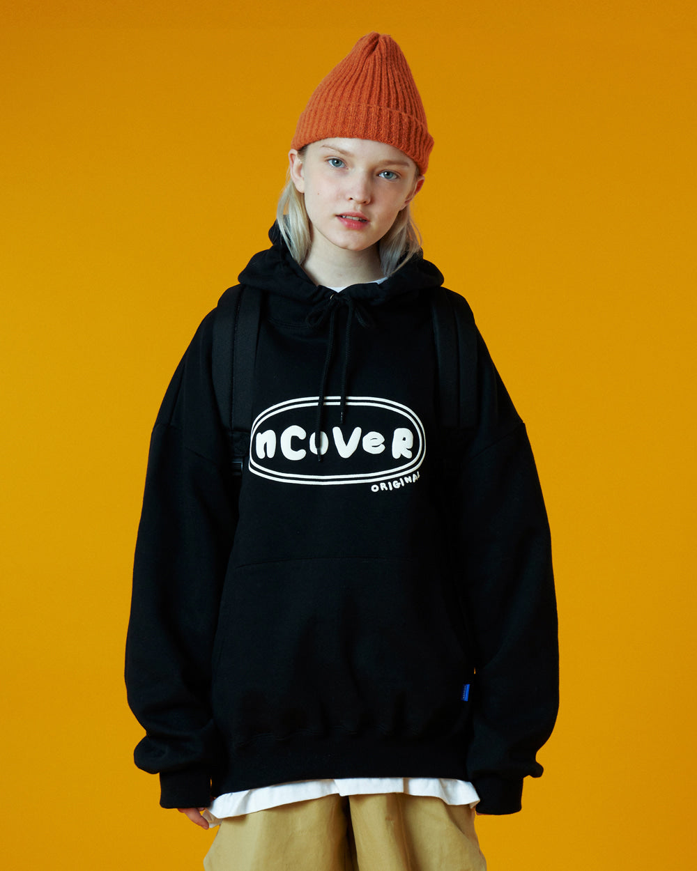 ORIGINAL FOAMING PRINTING HOODIE-BLACK