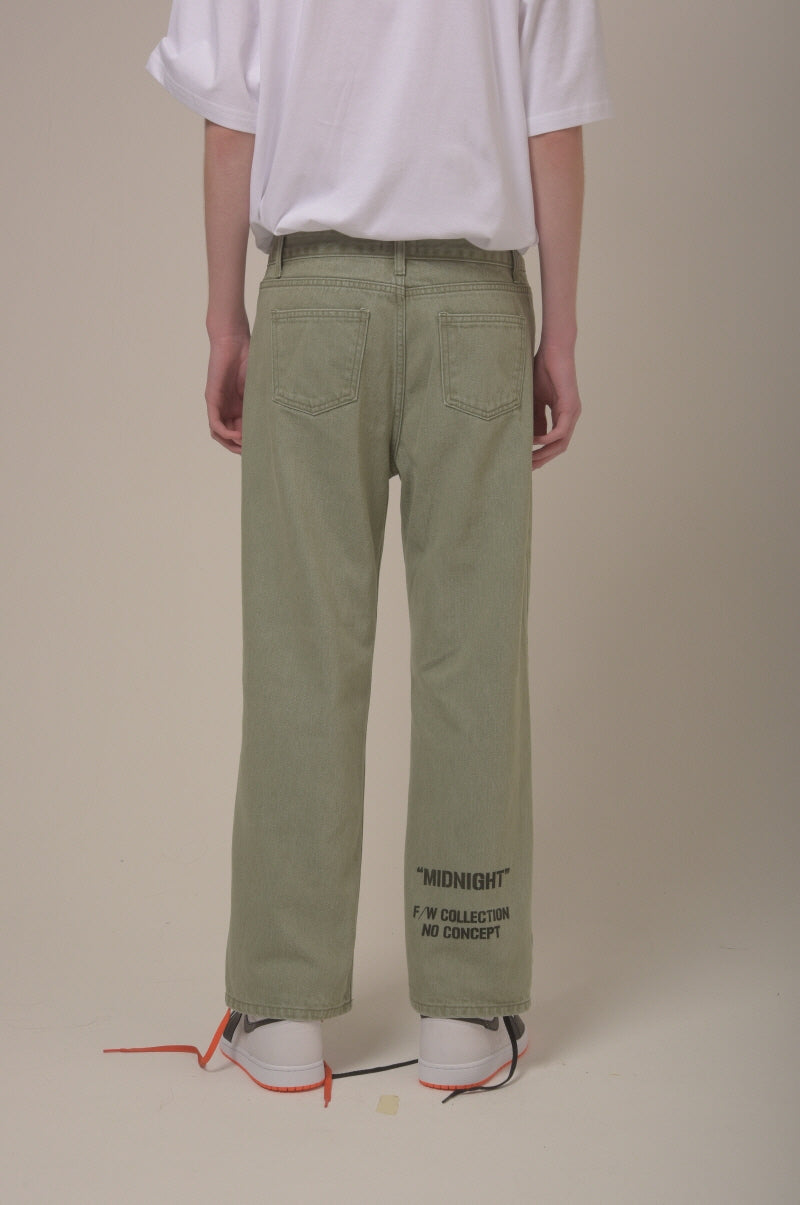 [unisex] C logo pants (khaki)