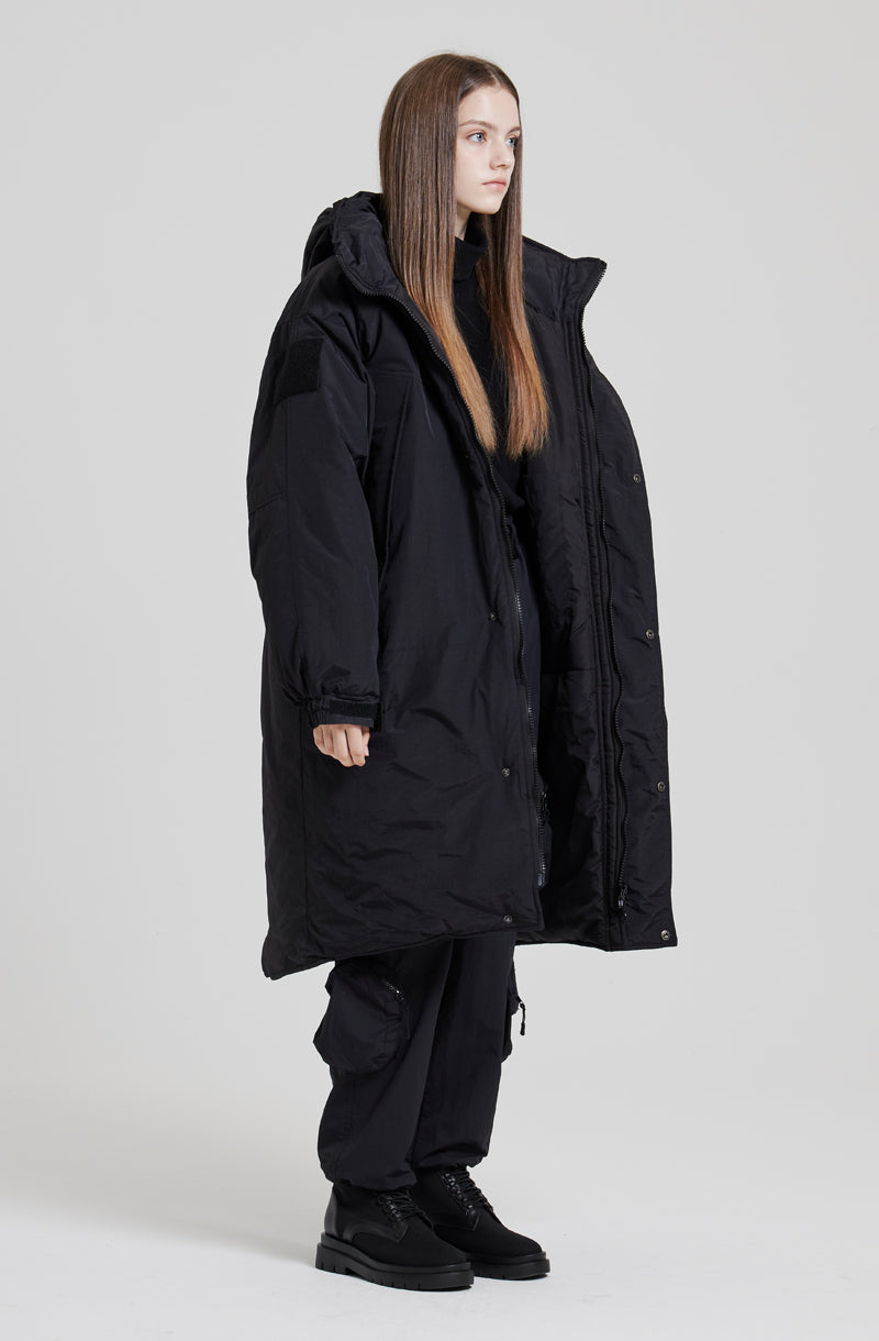 MOSS 2 HIGH-NECK HOOD PARKA [BLACK]