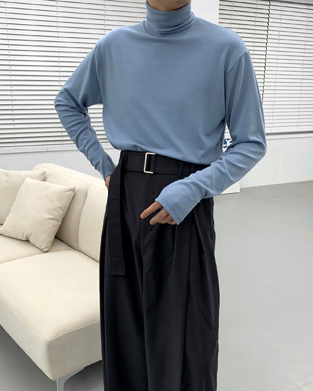 SK Twin Belt Wide Pants (3 colors)