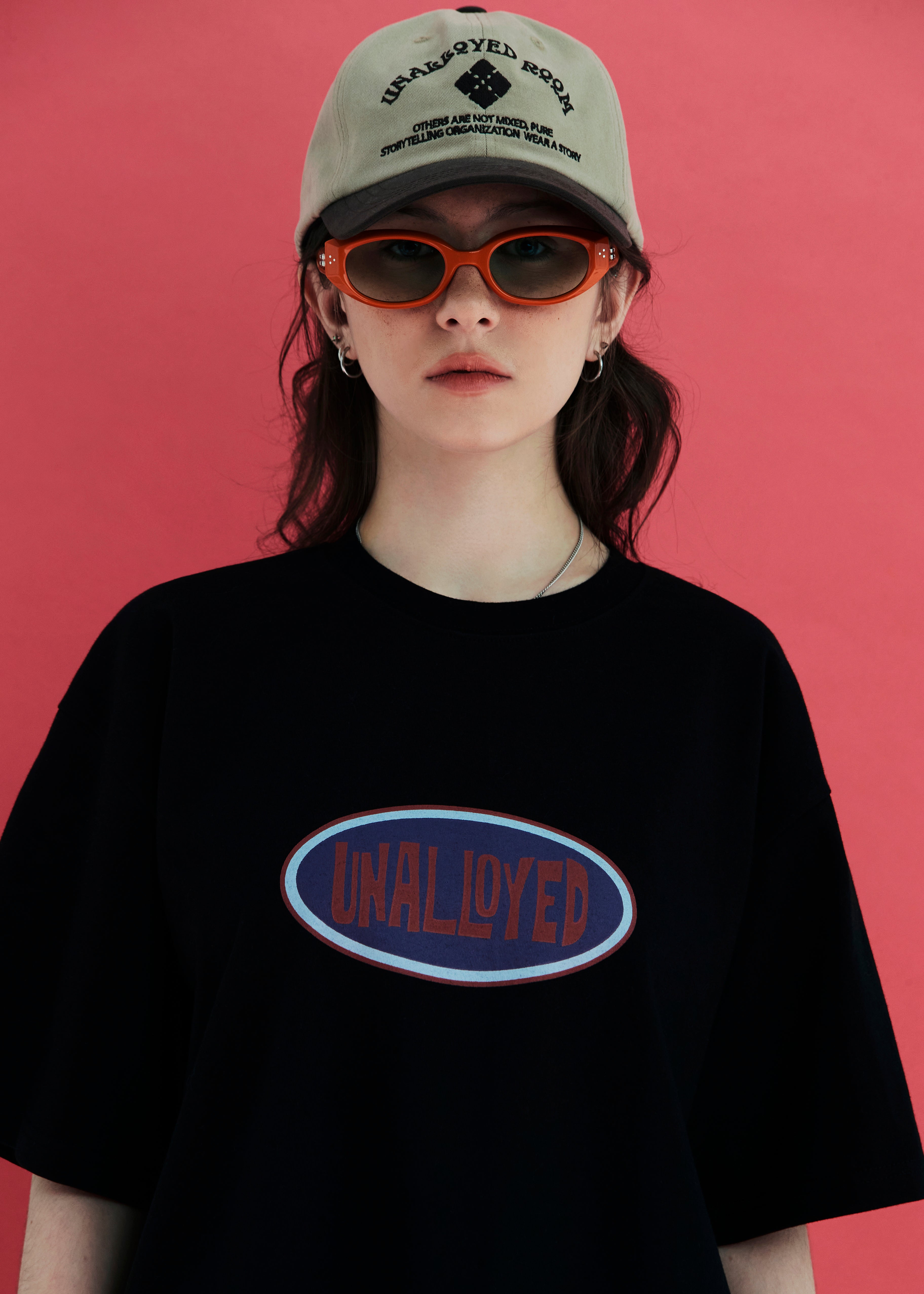 OVAL LOGO T SHIRT / BLACK