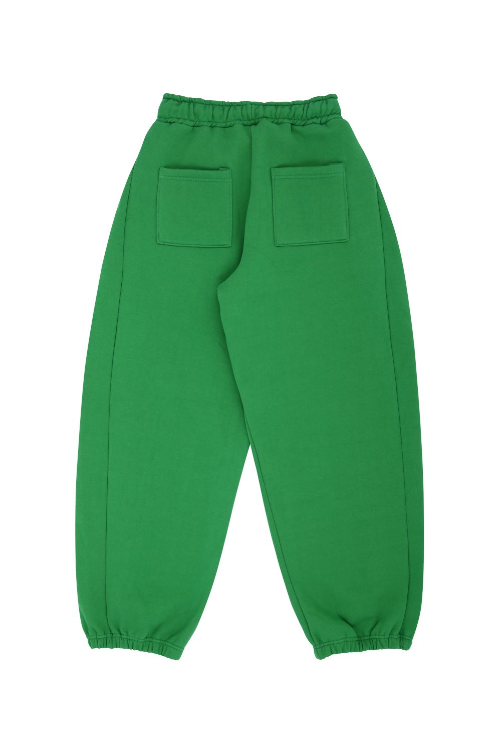 Green Balloon Side Pintuck Jogger Pants