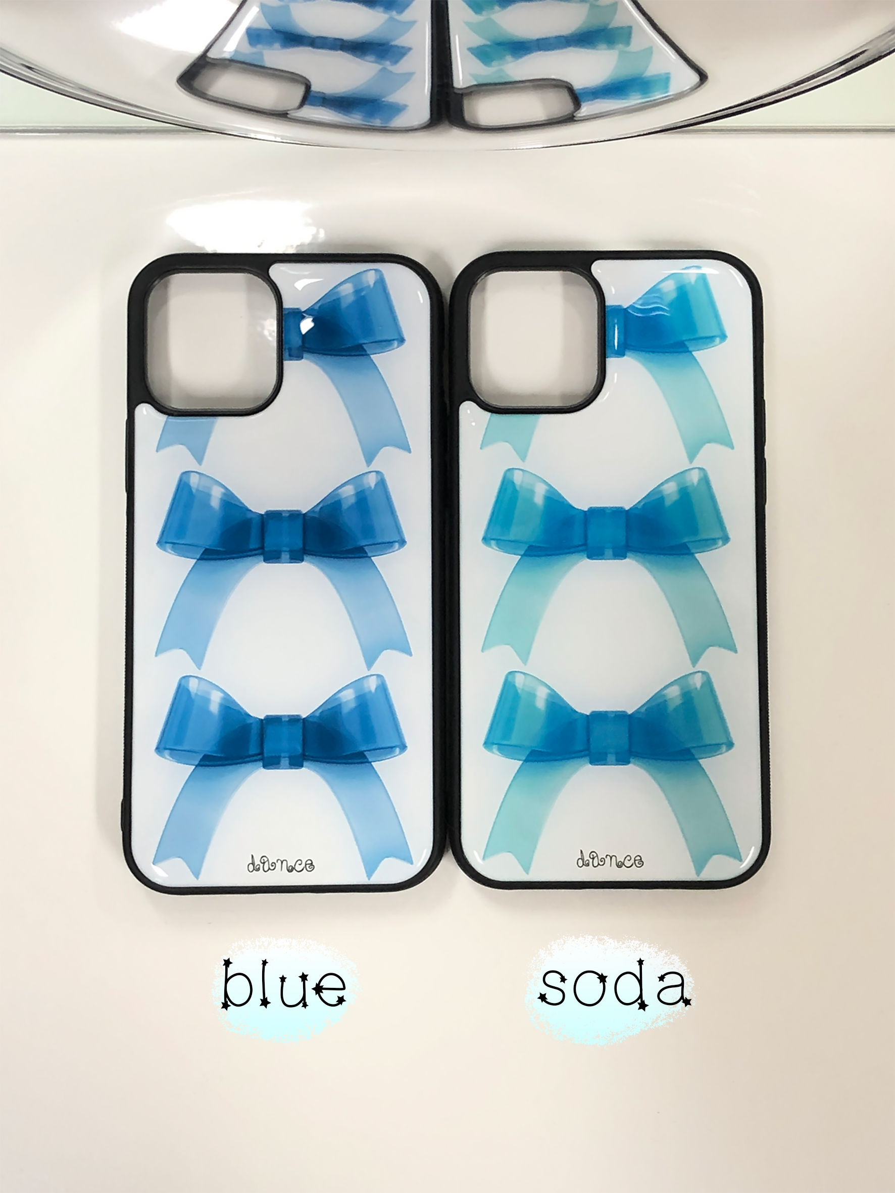 (BLUE) JELLY RIBBON EPOXY CASE