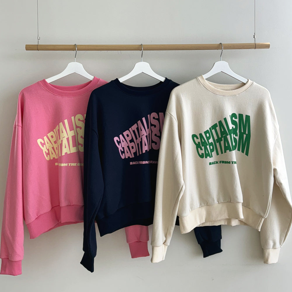 (W) BA CAPITALISM SWEATSHIRTS - IVORY