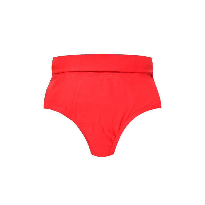 layered bikini shorts (red)