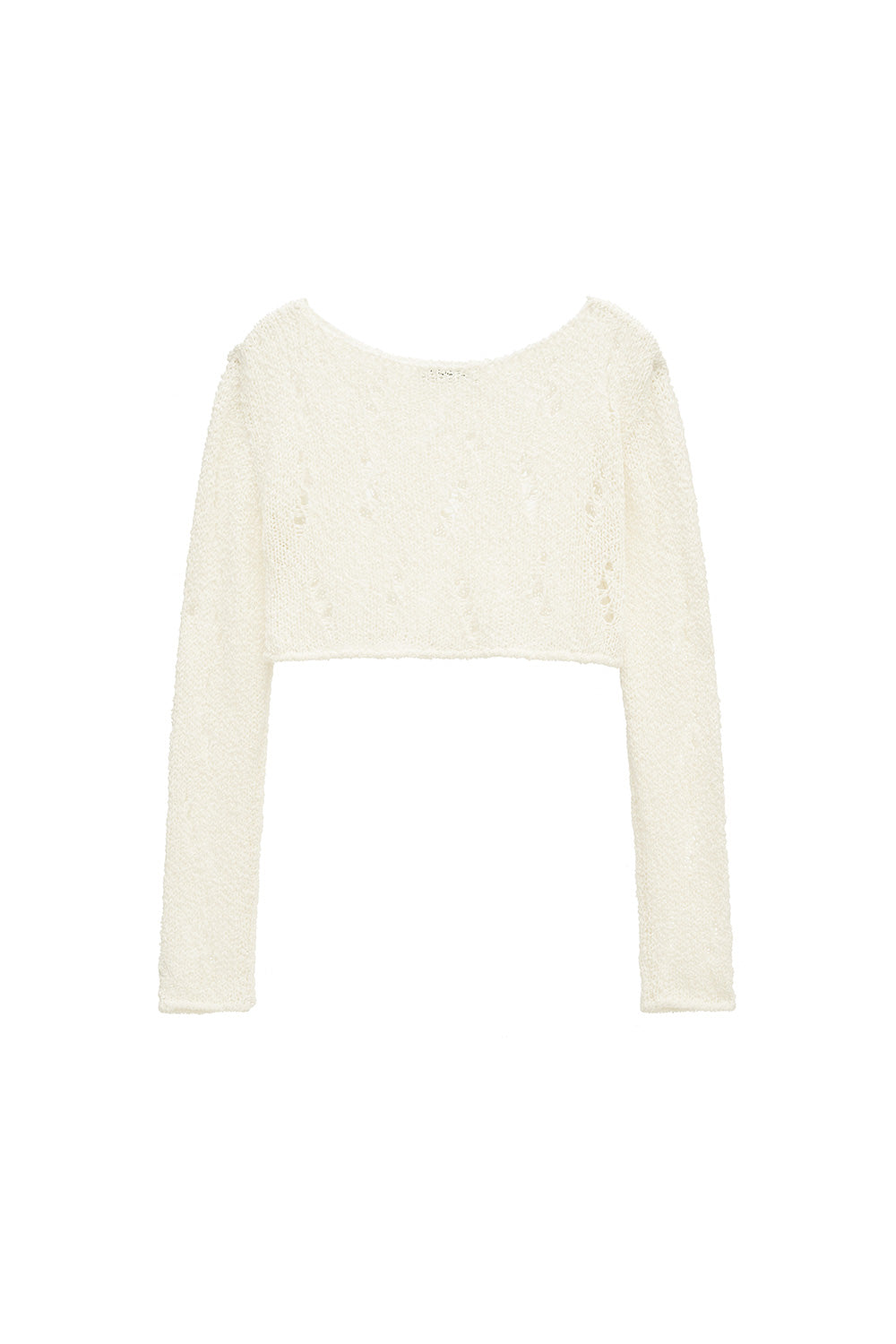 NETTING CROPPED SWEATER (IVORY)