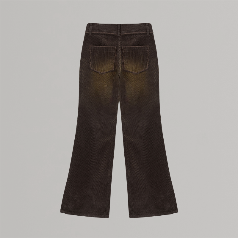 corduroy pants (brown)