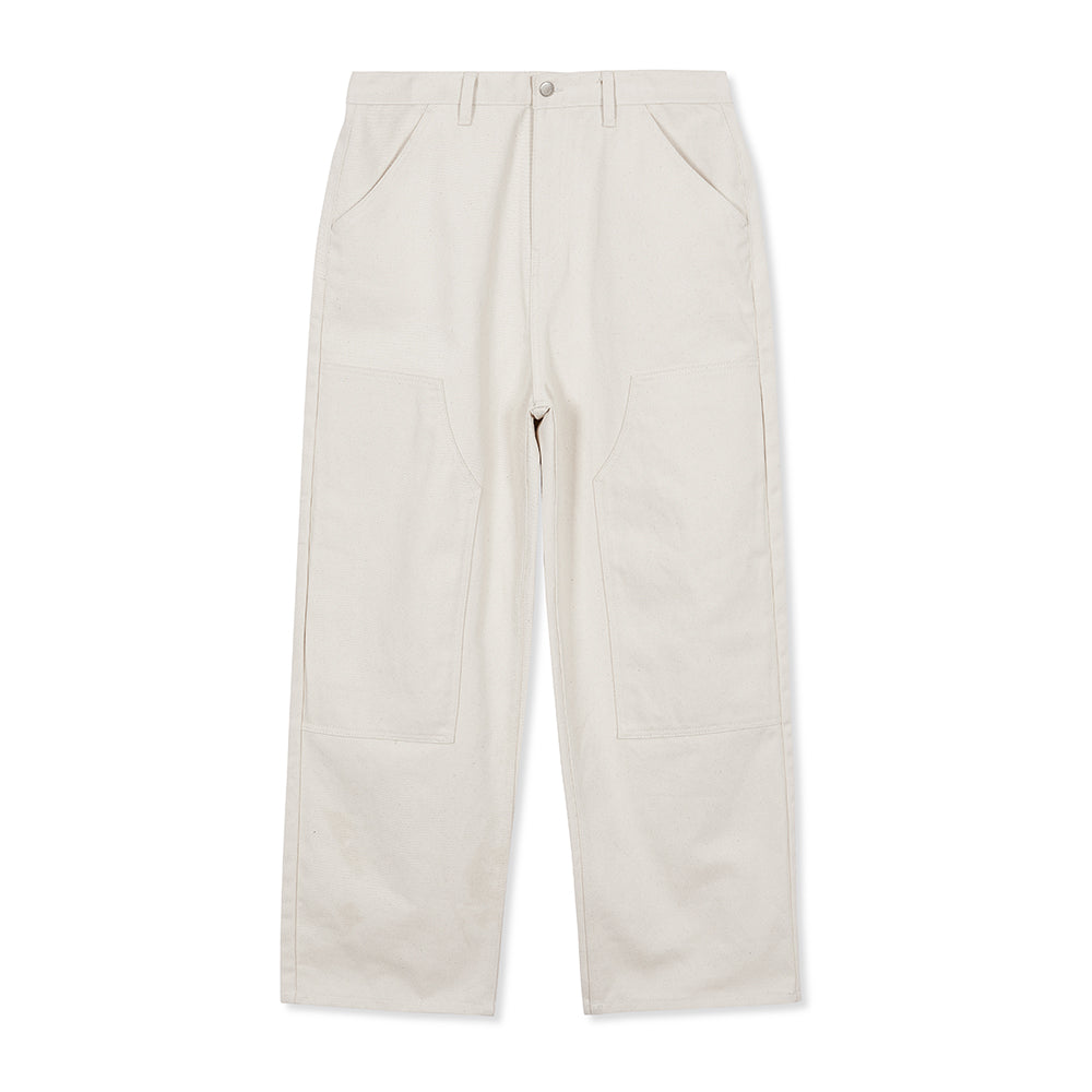 HIROI DOUBLE KNEE WIDE PANTS CREAM