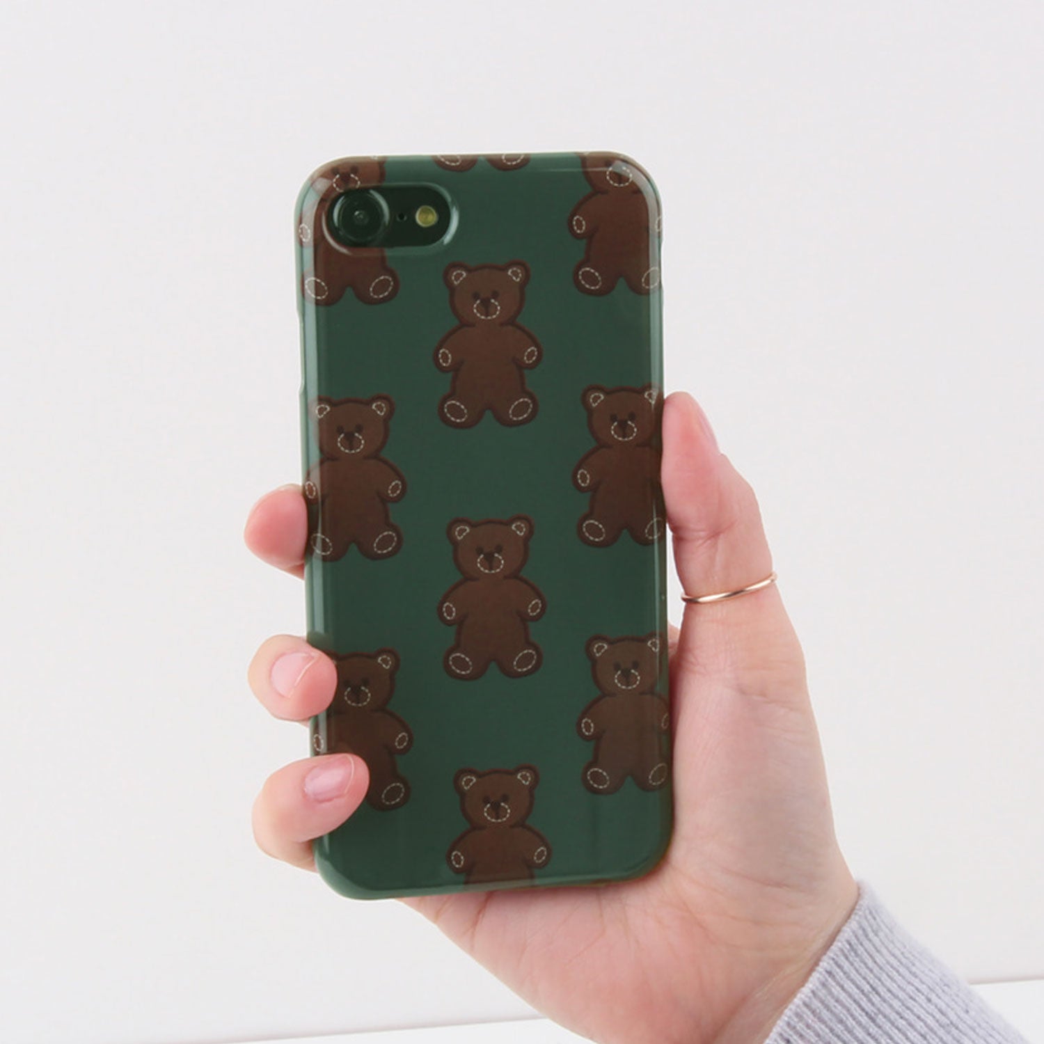 Tedy bear glossy phone case