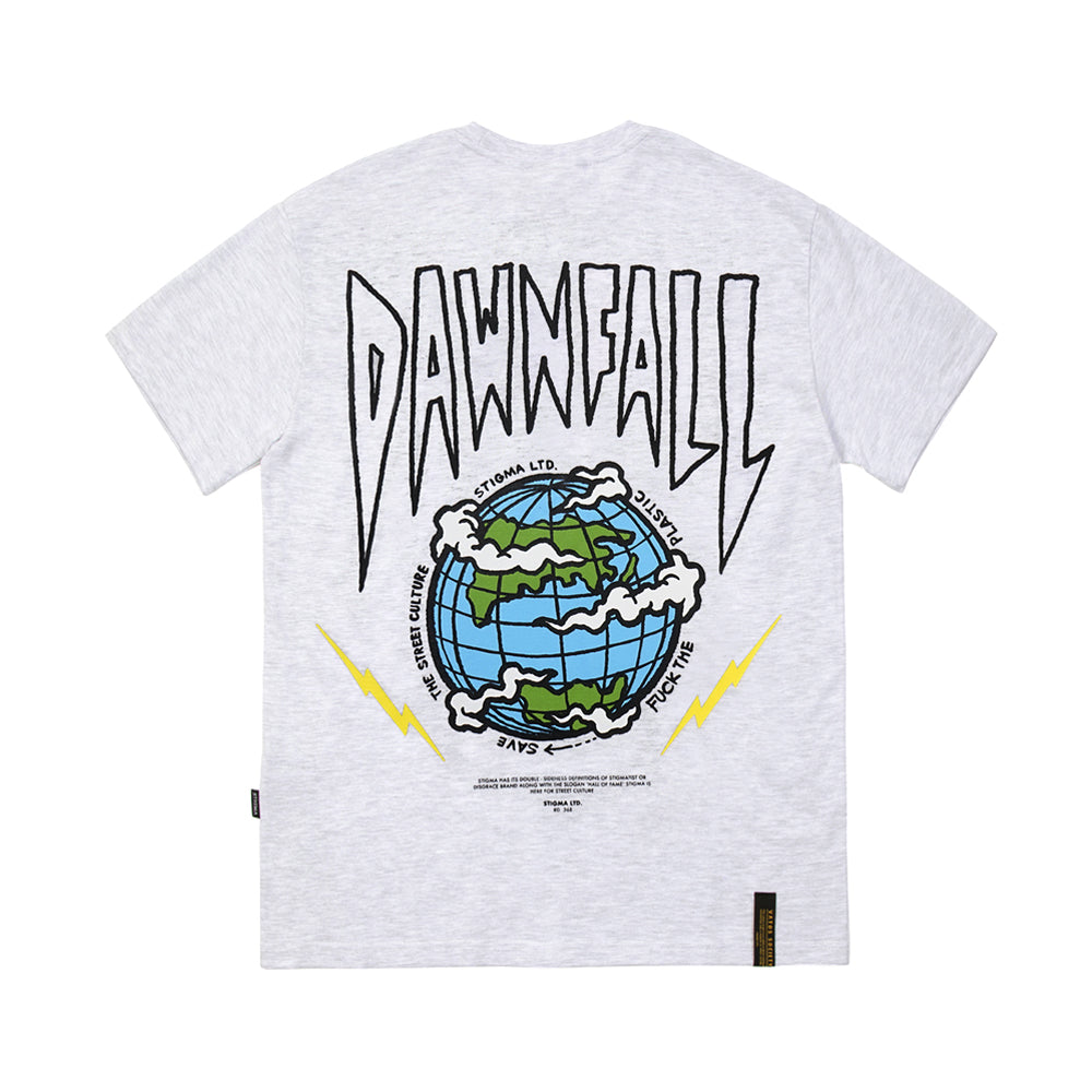 22 DAWNFALL STANDARD FIT T-SHIRTS WHITE MELANGE