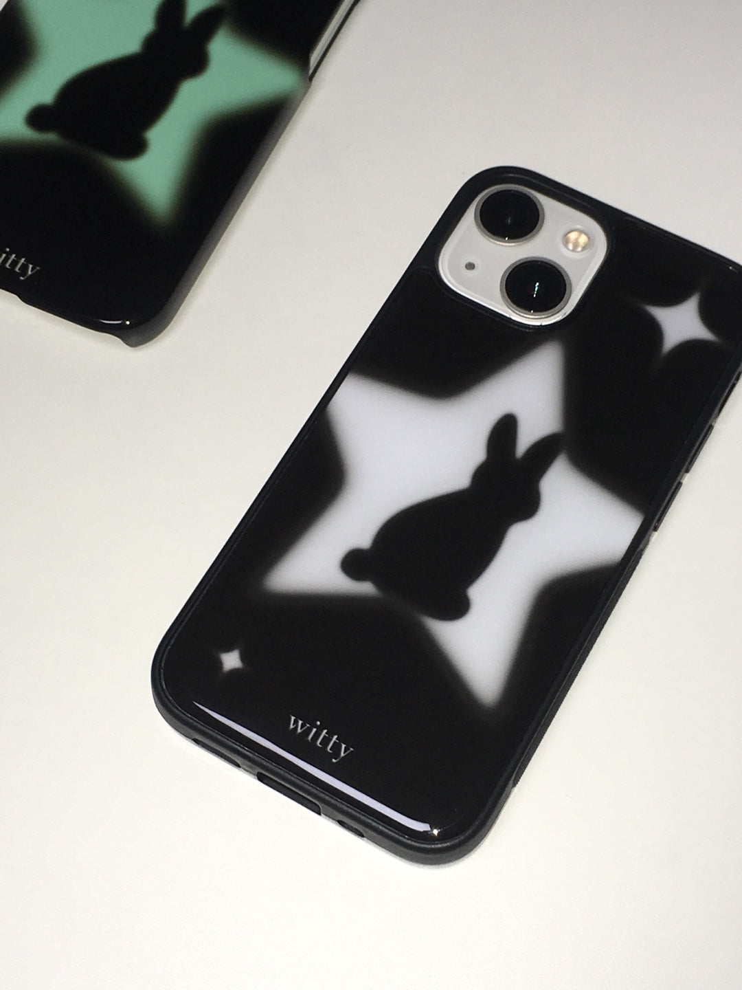witty twinkle bunny phone case (white star epoxy ver.)