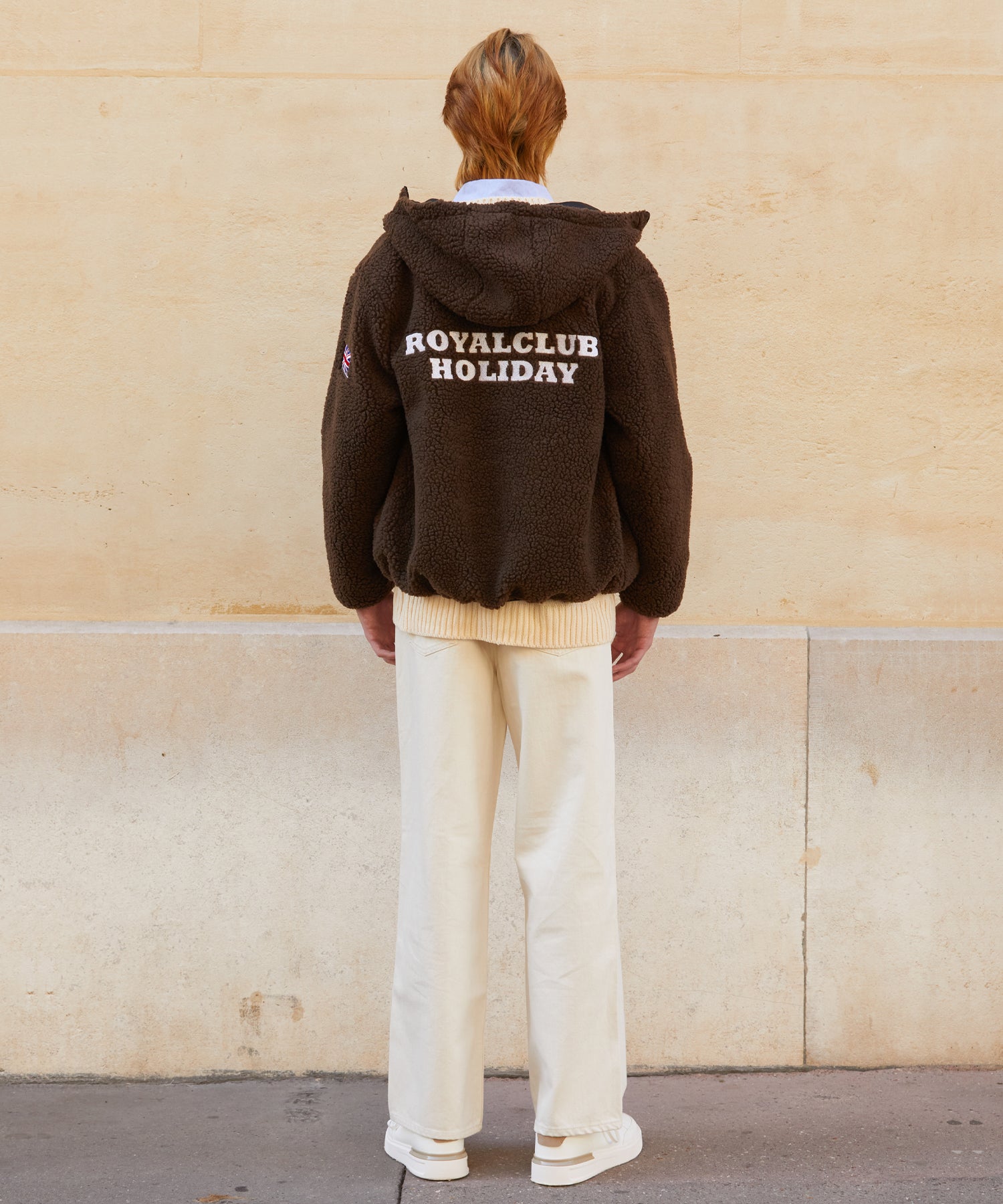 RCH fleece oversized Jacket brown