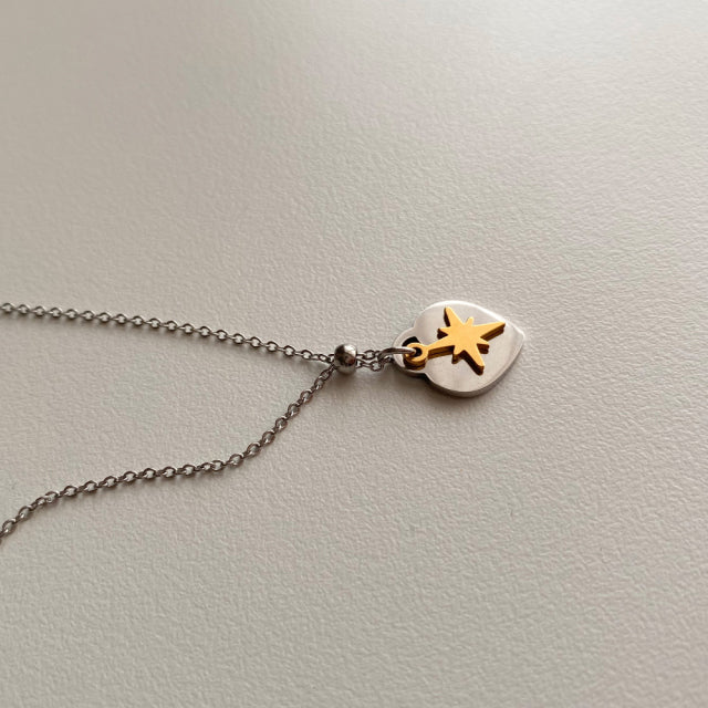 gtt Heart Star Layered Necklace