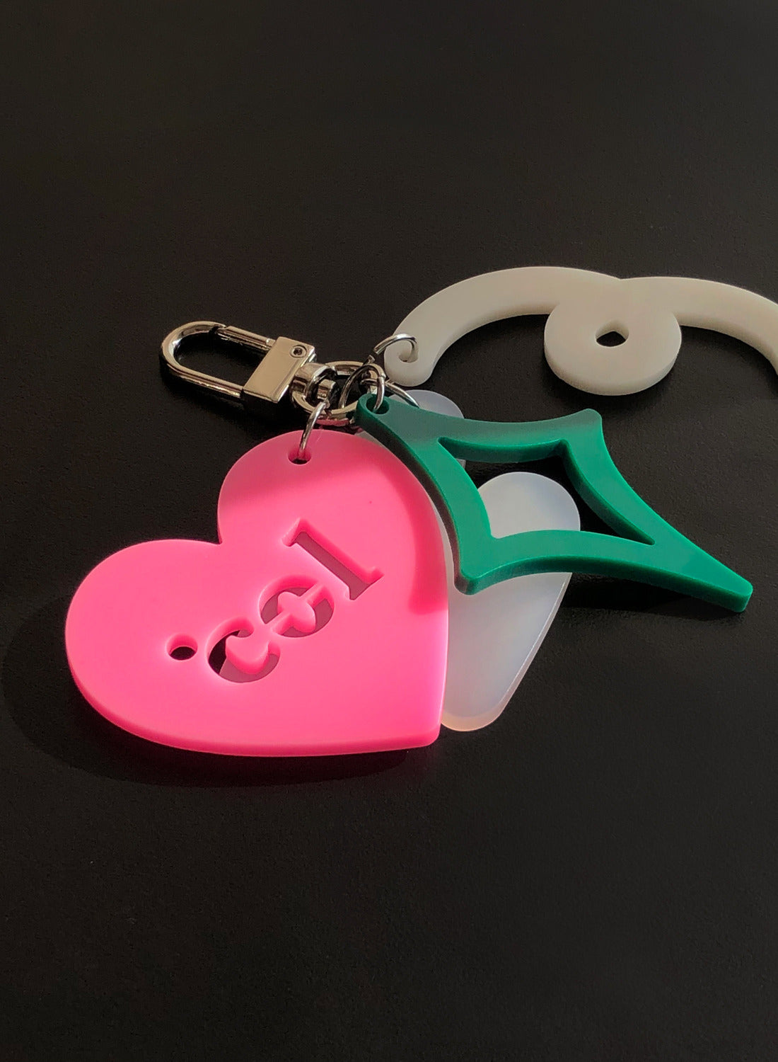 Shape of Col's Love Keyring