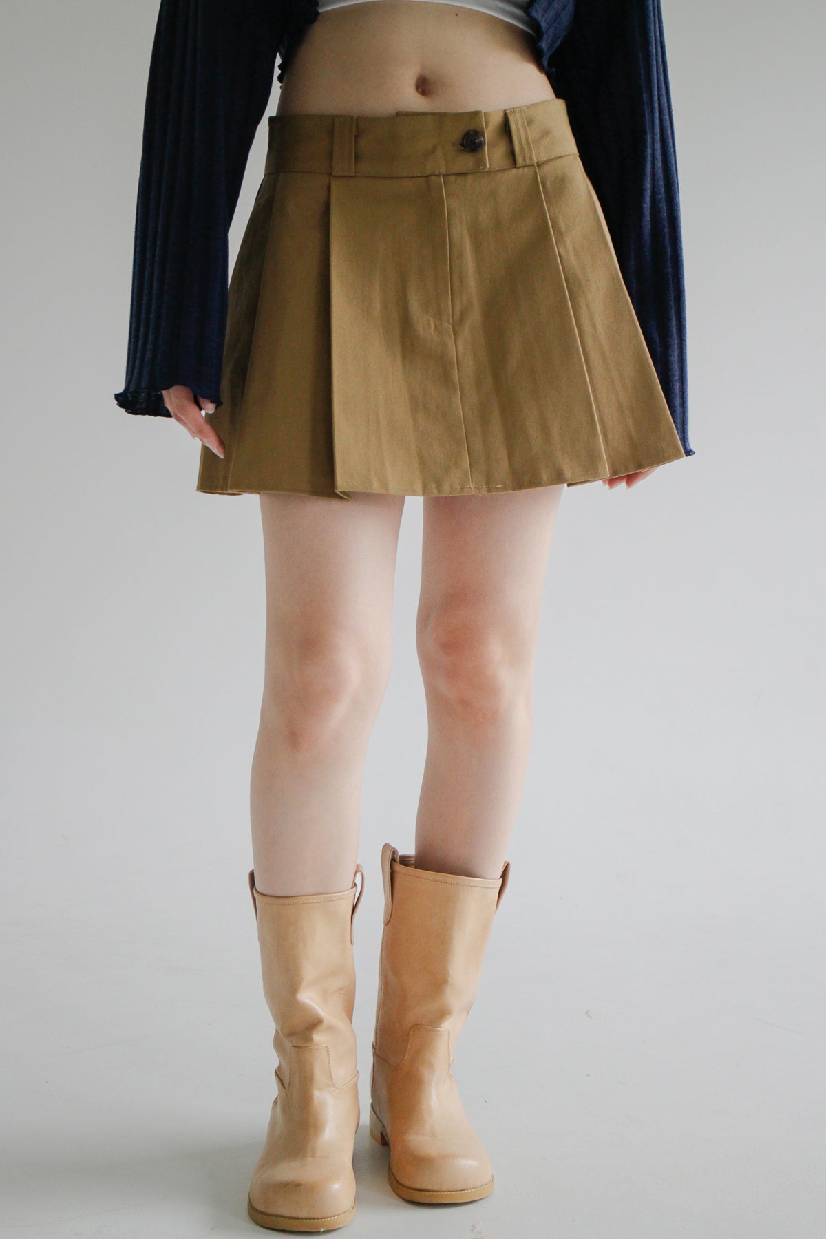Mayonnaise Pleated Skirt (3color)
