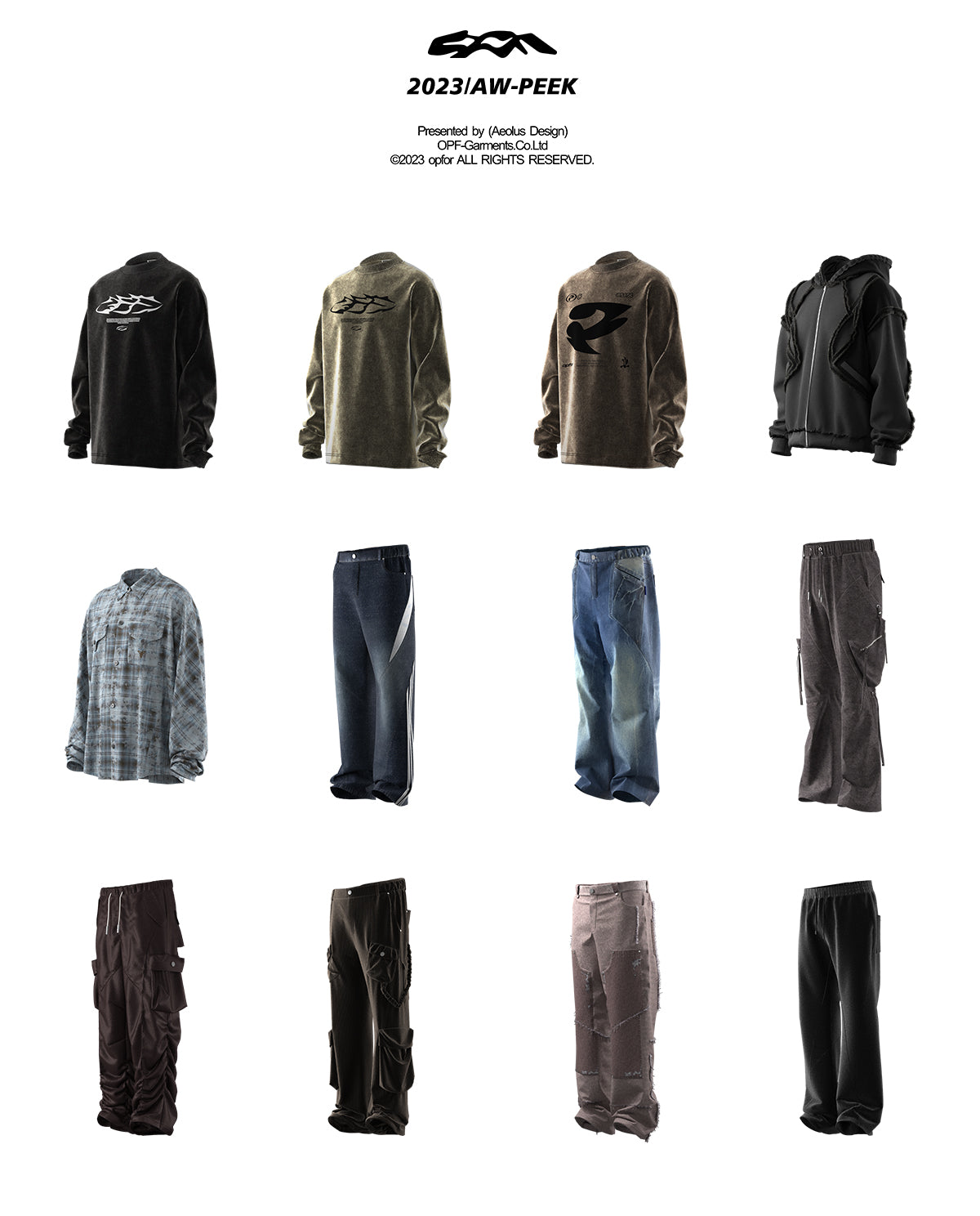 versatile deconstructed washed leather striped jeans