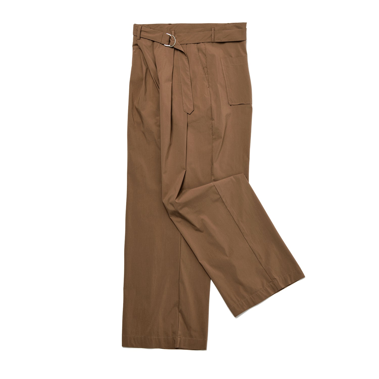 MATIX RELAXED BELTED PANTS_BRICK BROWN