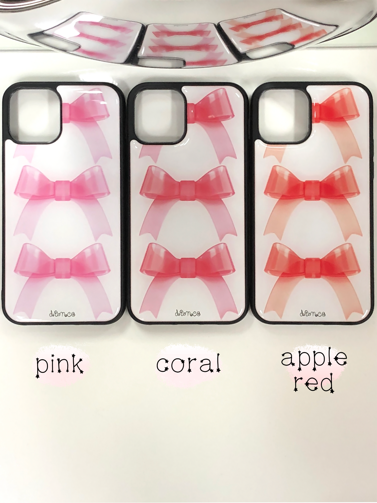 (CORAL) JELLY RIBBON EPOXY CASE