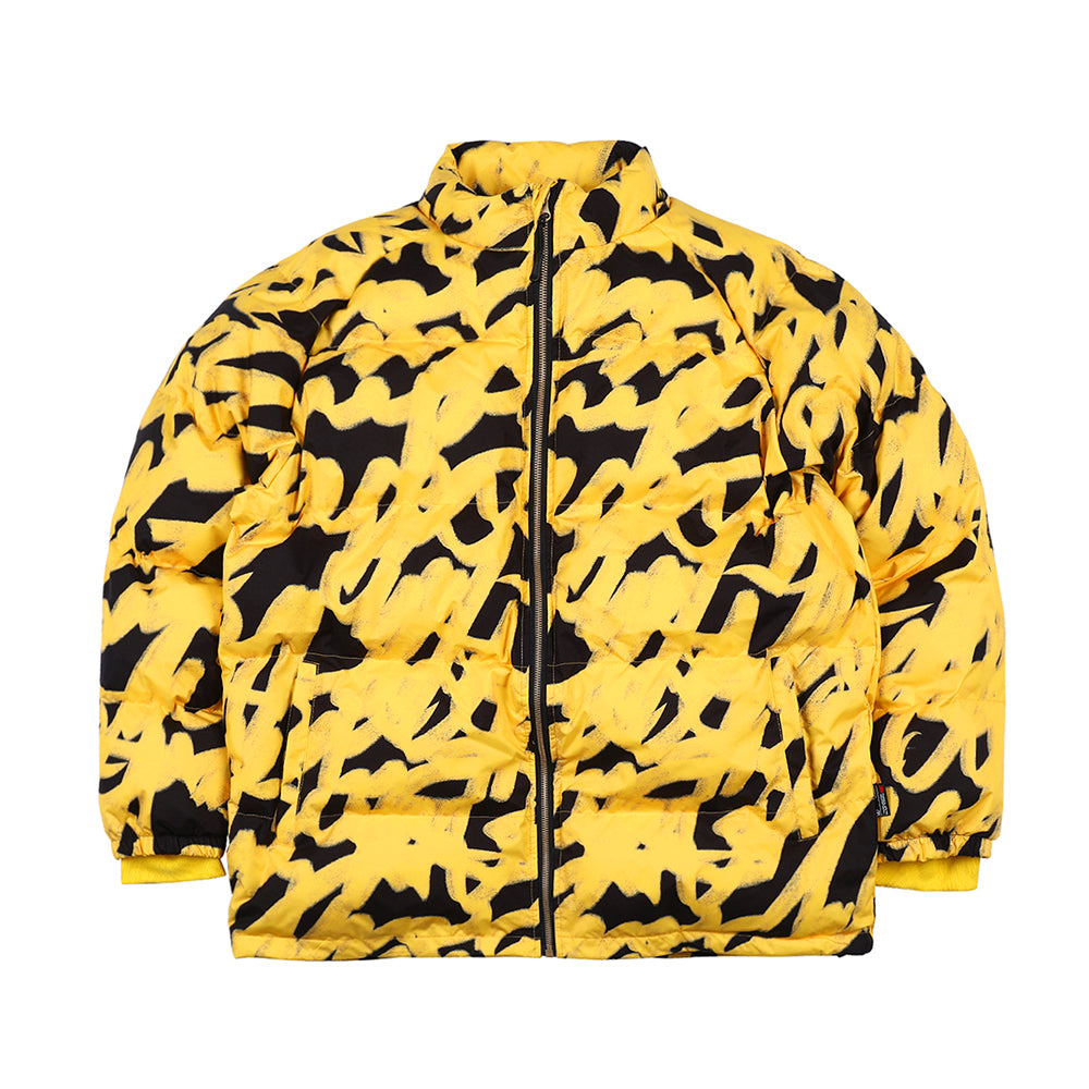 BSR2223FWJK002 SWIRLING LOGO  HOODIE WELLON PARKA YELLOW