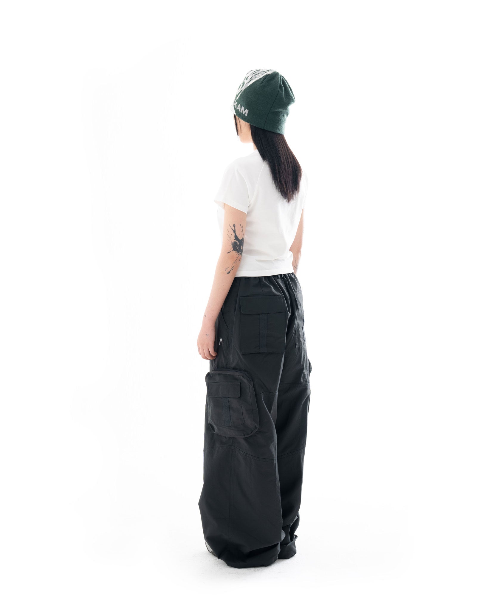 Taped Cargo Pants (Dark Green)