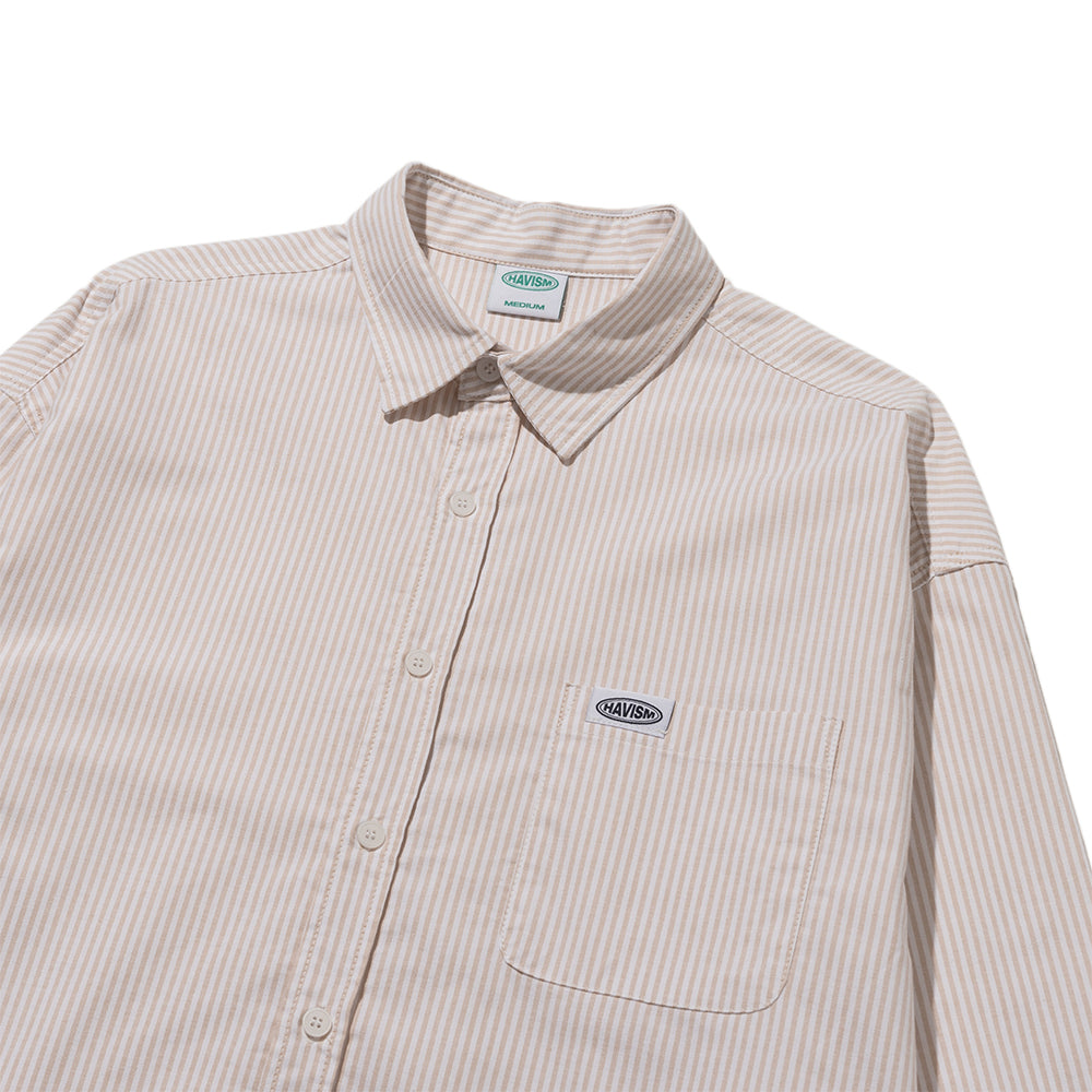 LABEL OXFORD STRIPE SHIRT