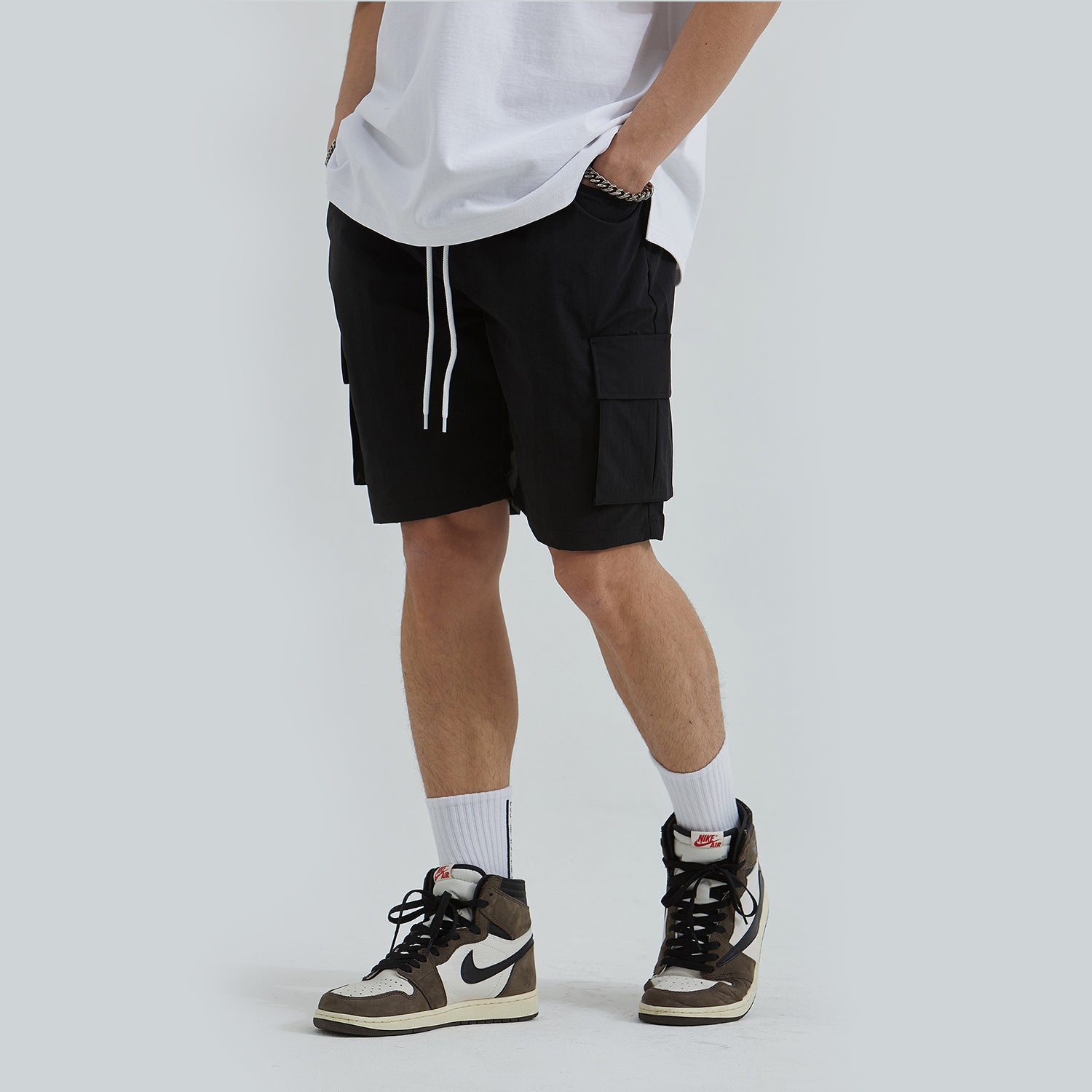 Daily Cargo Shorts (BLACK)