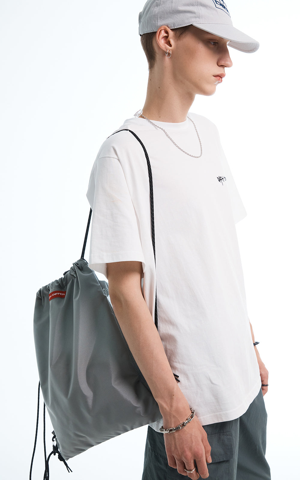 SYMBOL LOGO GYM SACK_GRAY