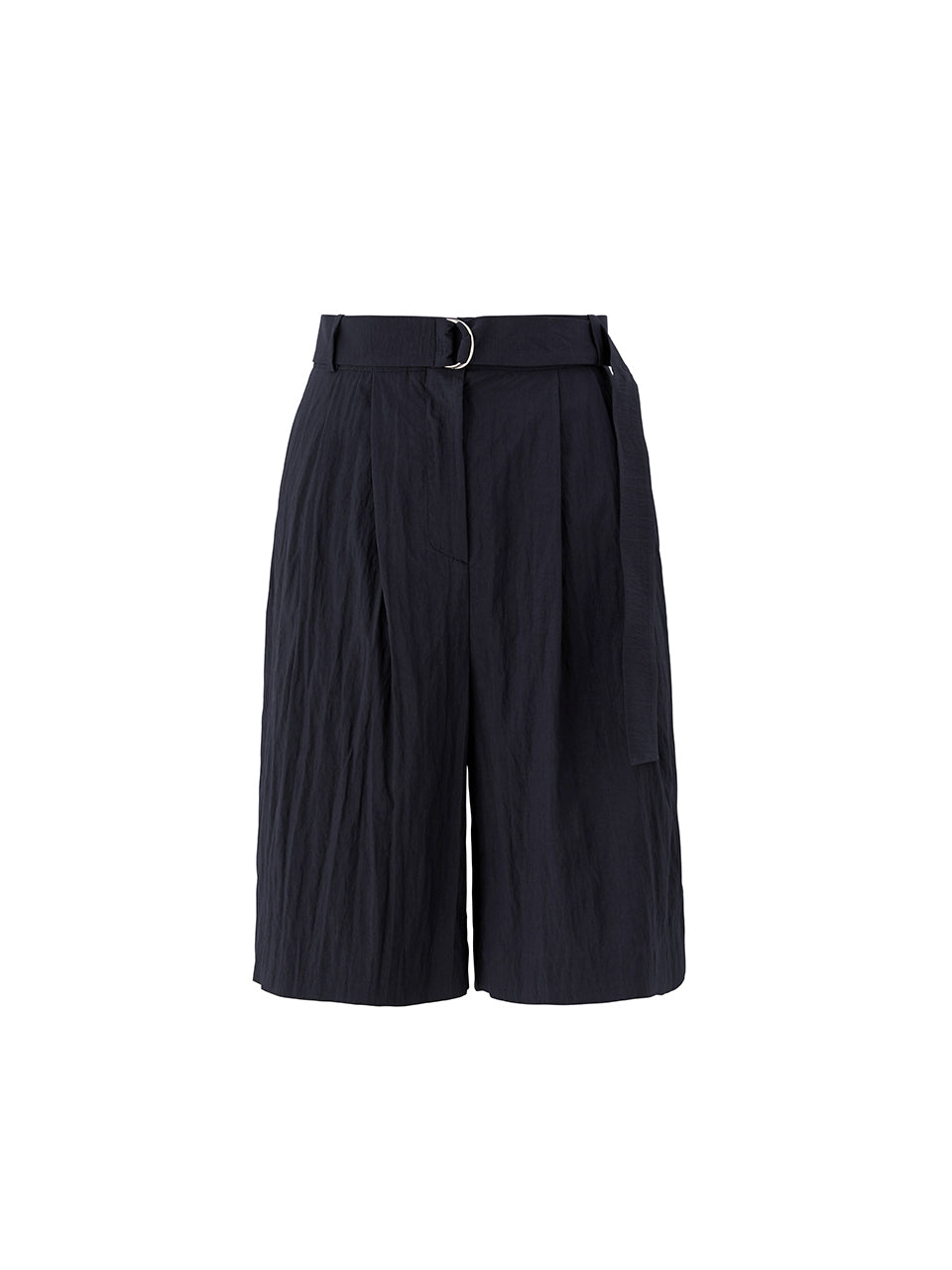 Two tuck half pants - Navy