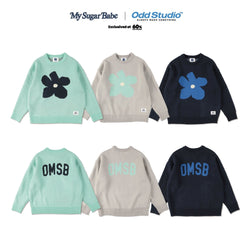 コラボレーションニット l My Sugar Babe × ODD STUDIO flower knit pullover