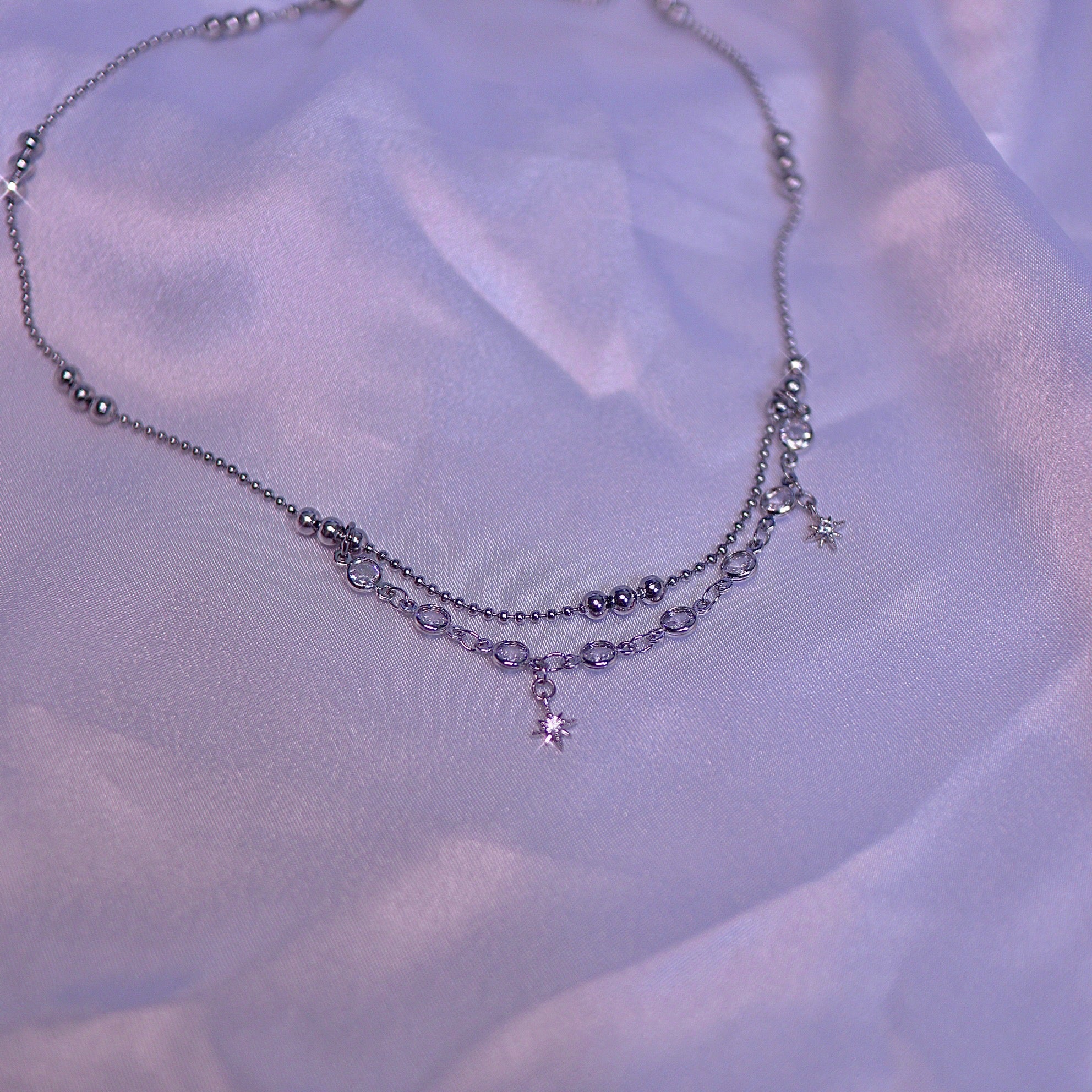 Starlight Cubic Ball Chain Choker