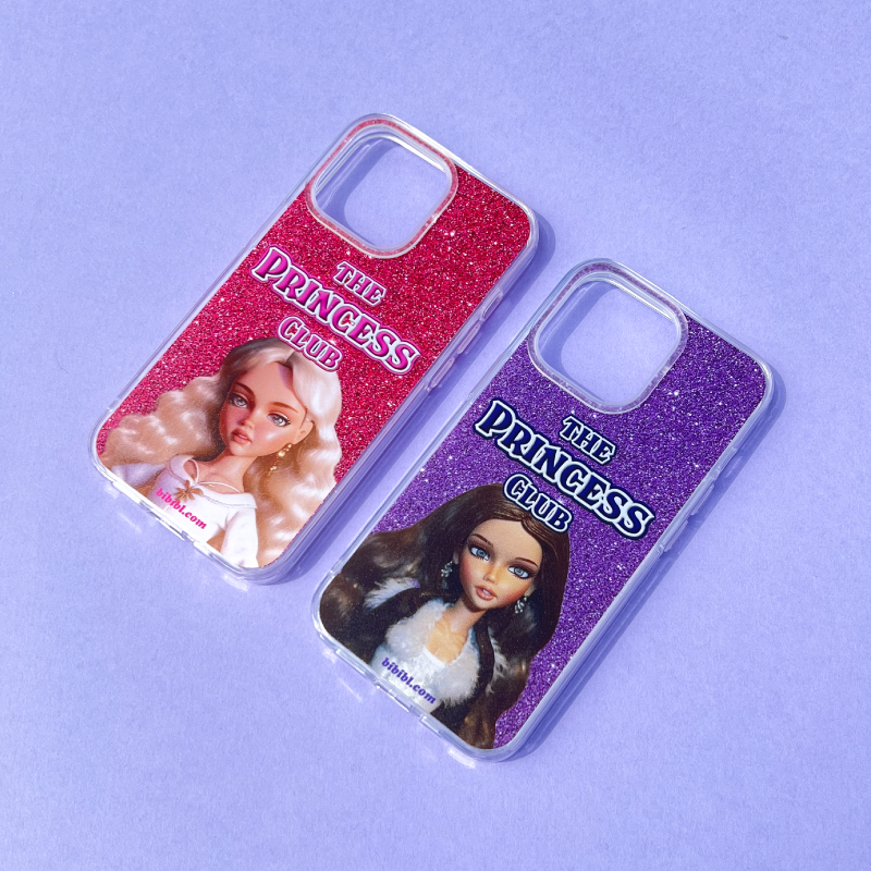 [transparent jelly hard] The Princess Club (Purple) Phone Case