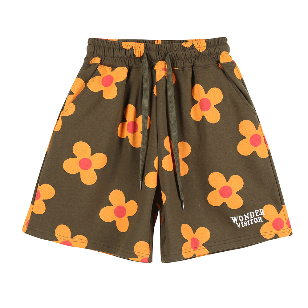 Flower pattern Training pants