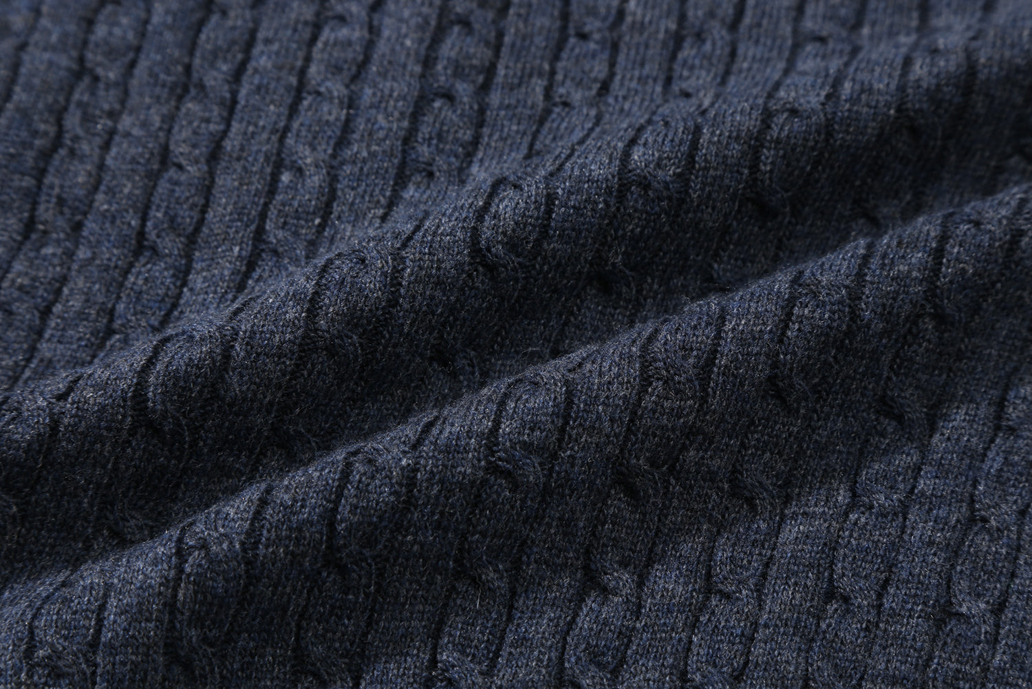 CABLE SLIM CARDIGAN(DARK INDIGO)