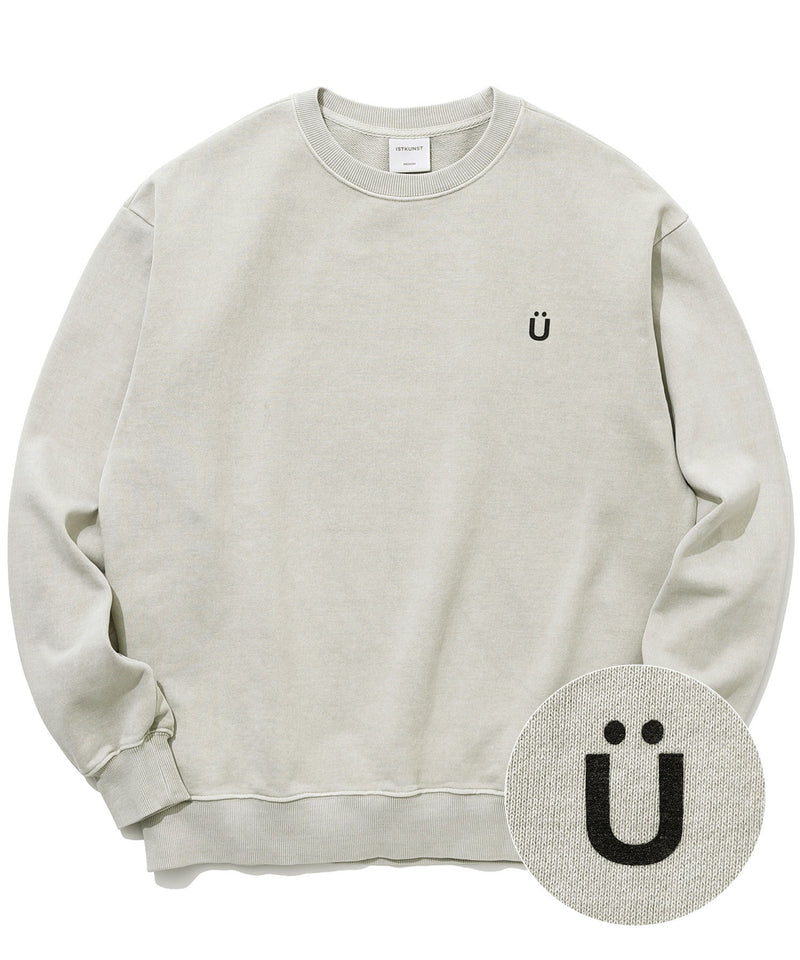 U ロゴ ピグメント スウェット ベージュ U Logo Pigment Sweatshirts