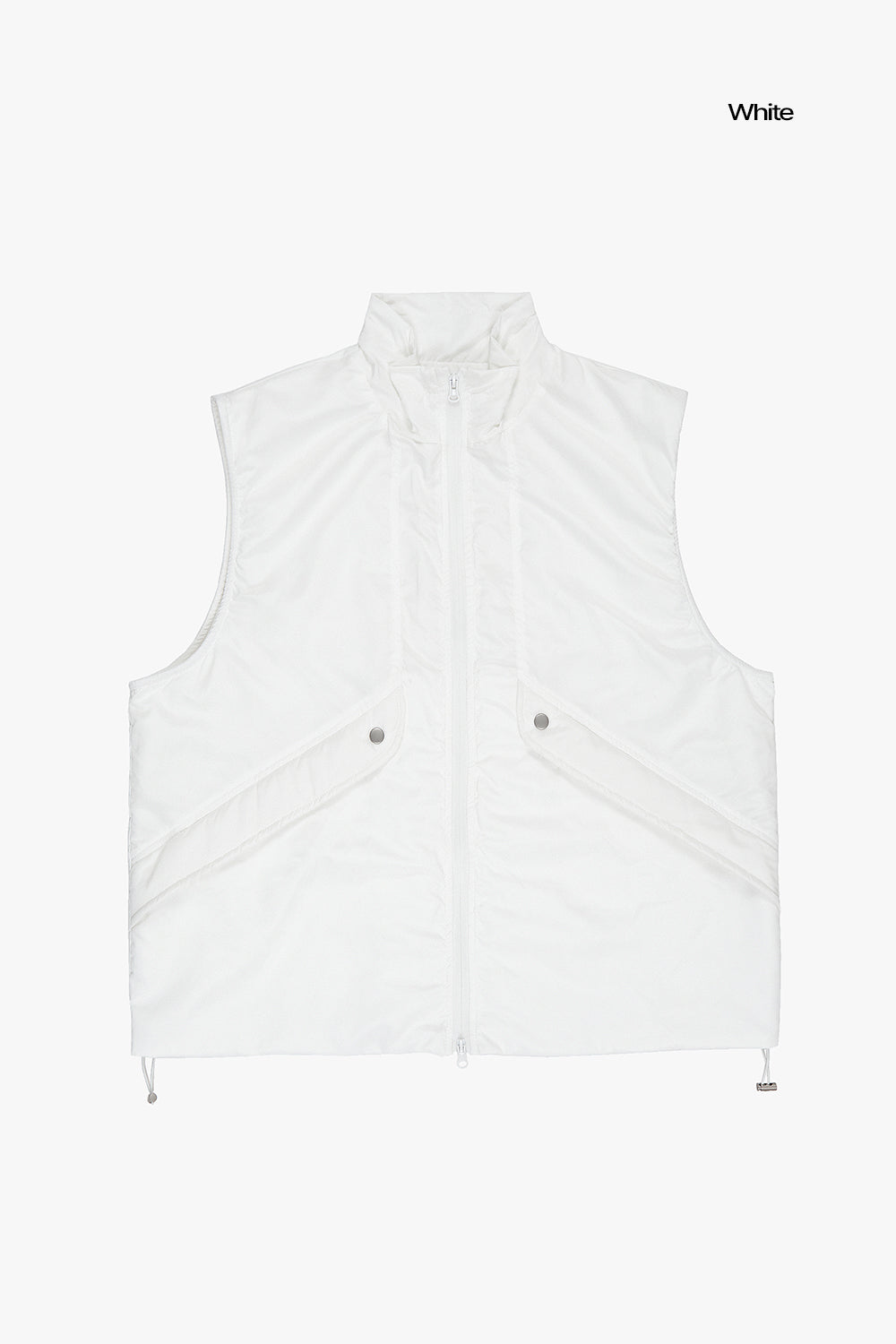 Spring nylon 2-way zip-up vest