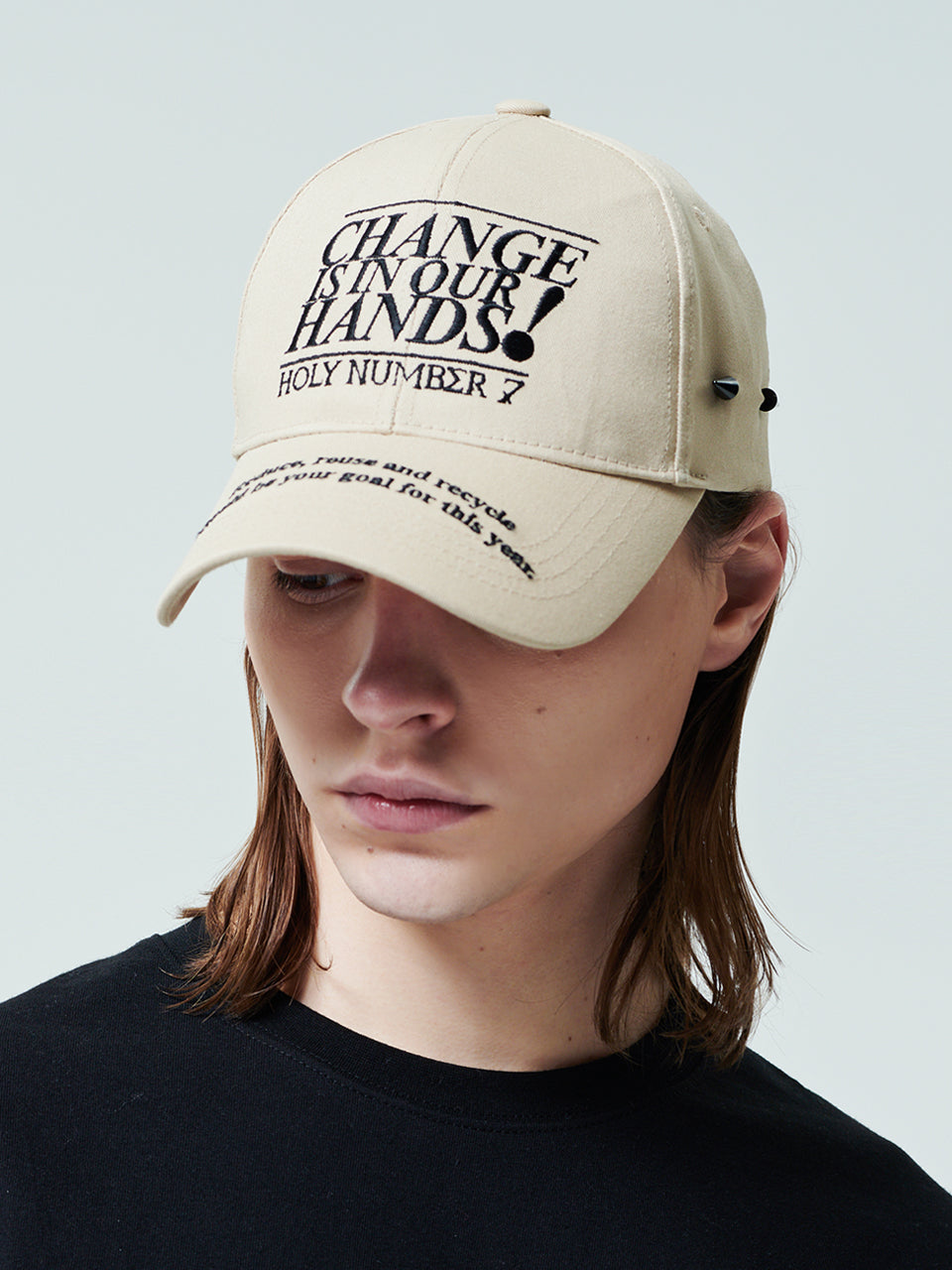 CHANGE IS IN OUR HANDS CAMPAIGN CAP_BEIGE