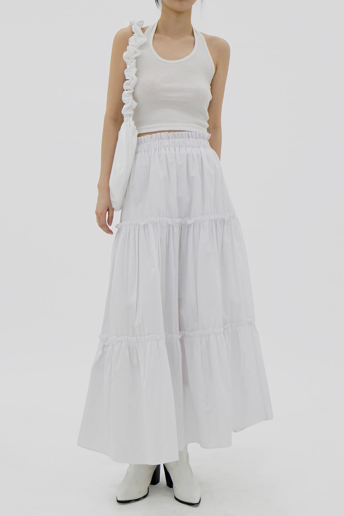 Frill kangkang long skirt (3color)