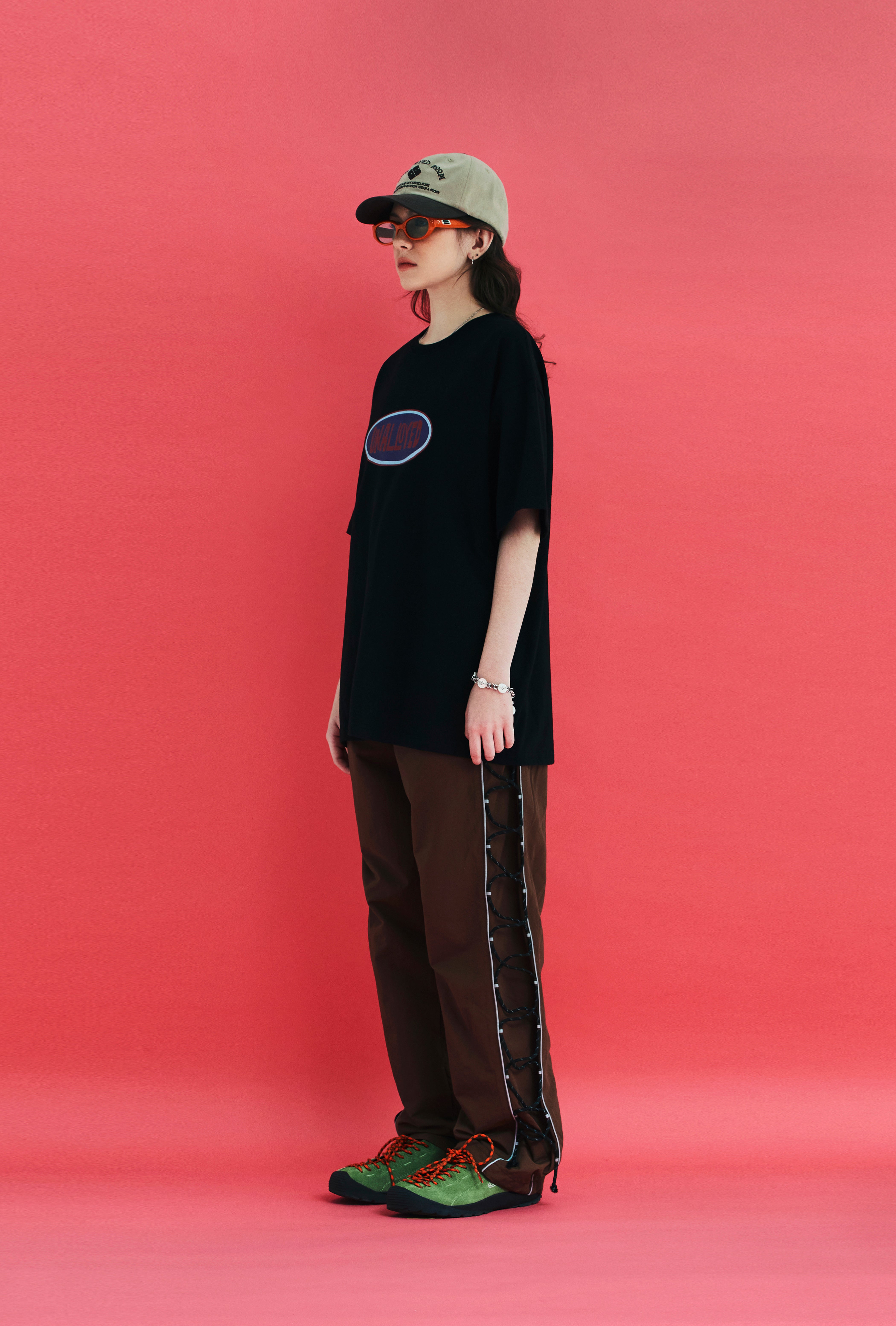 OVAL LOGO T SHIRT / BLACK