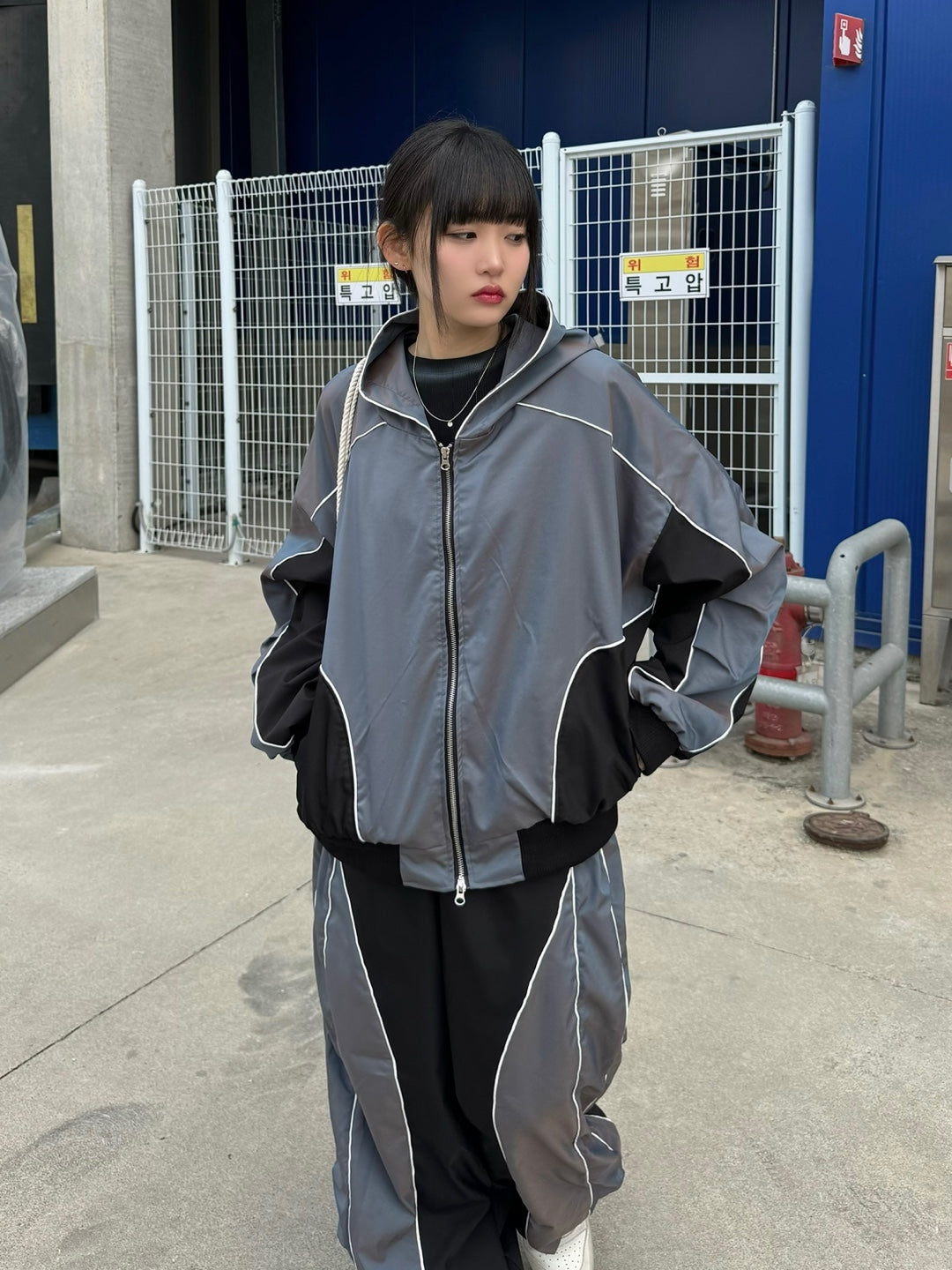 Aurora Piping Hooded Jacket