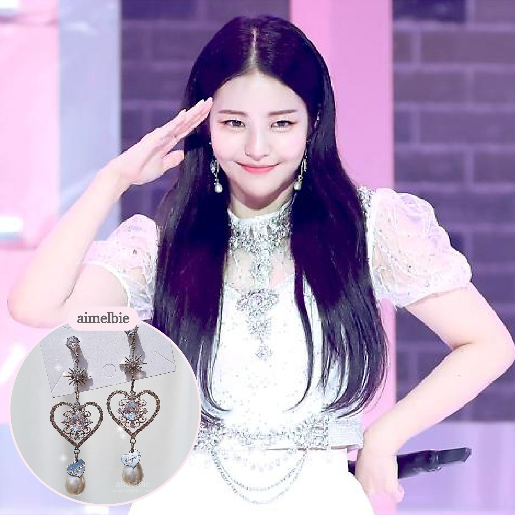  Stellar Queen Earring (Bravegirls Yoojung, Bravegirls Eunji, Apink Chorong Earring)