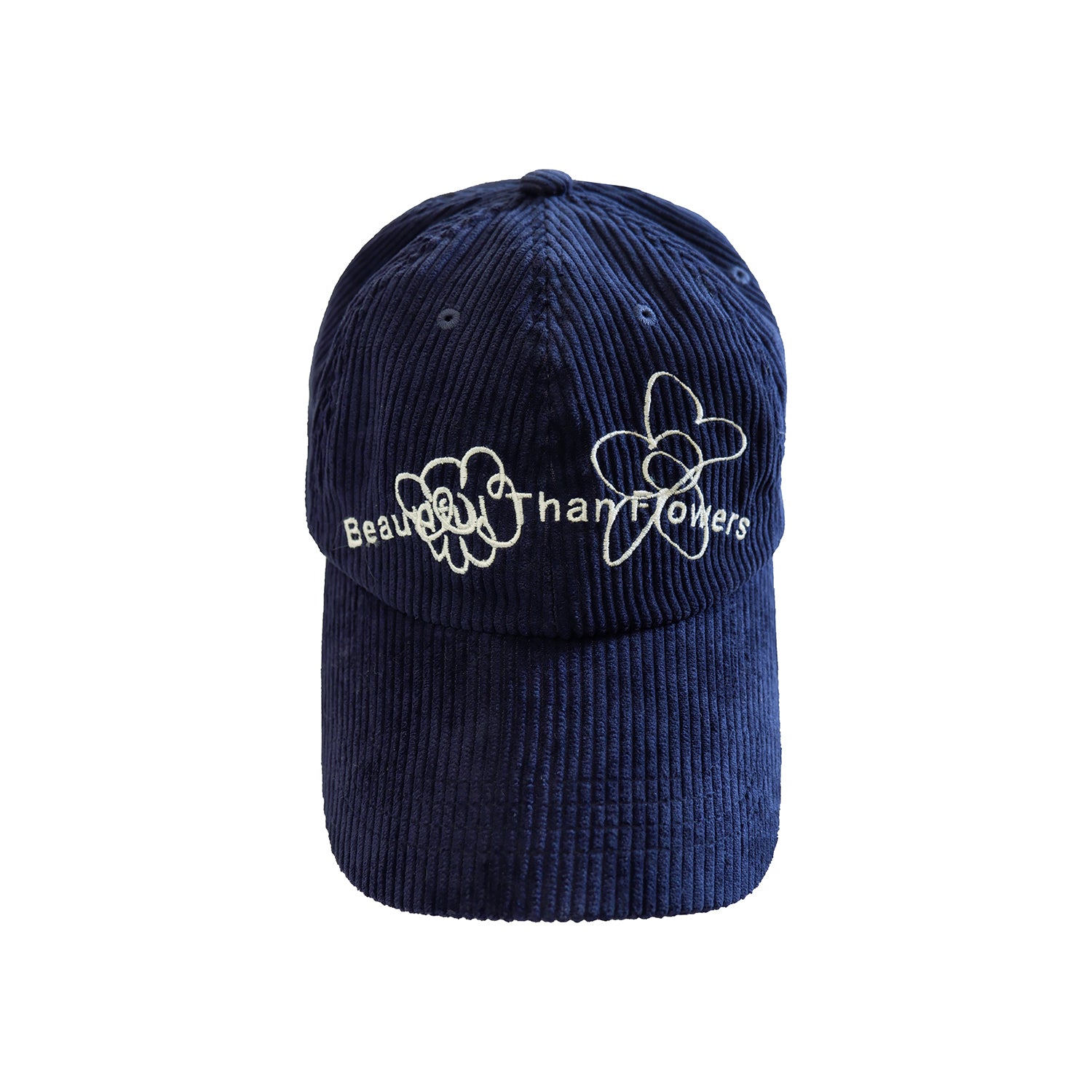 Beautiful Than Flowers Corduroy Cap / Navy